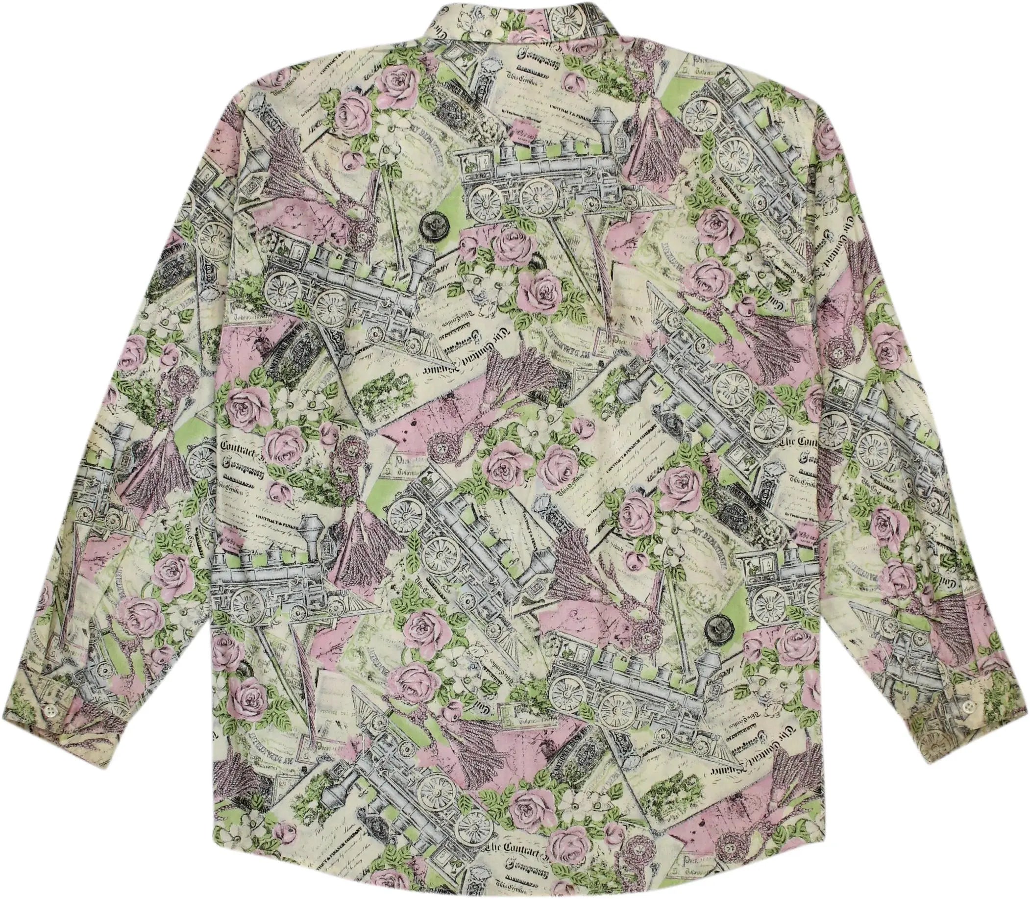 Campus Club - Colourful Long Sleeve Shirt- ThriftTale.com - Vintage and second handclothing