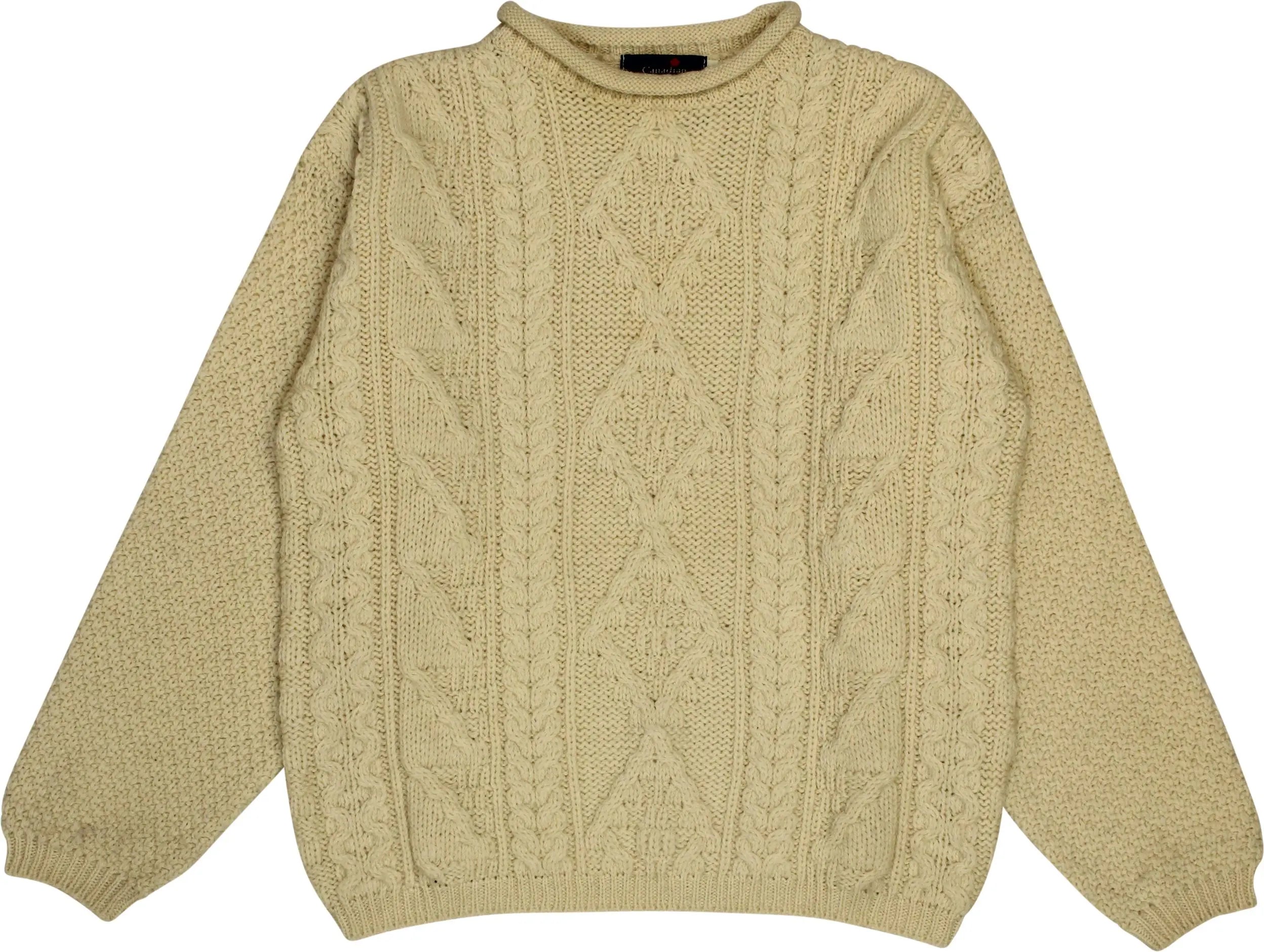 Canadian Sports & Finishing - Cream Cable Jumper- ThriftTale.com - Vintage and second handclothing