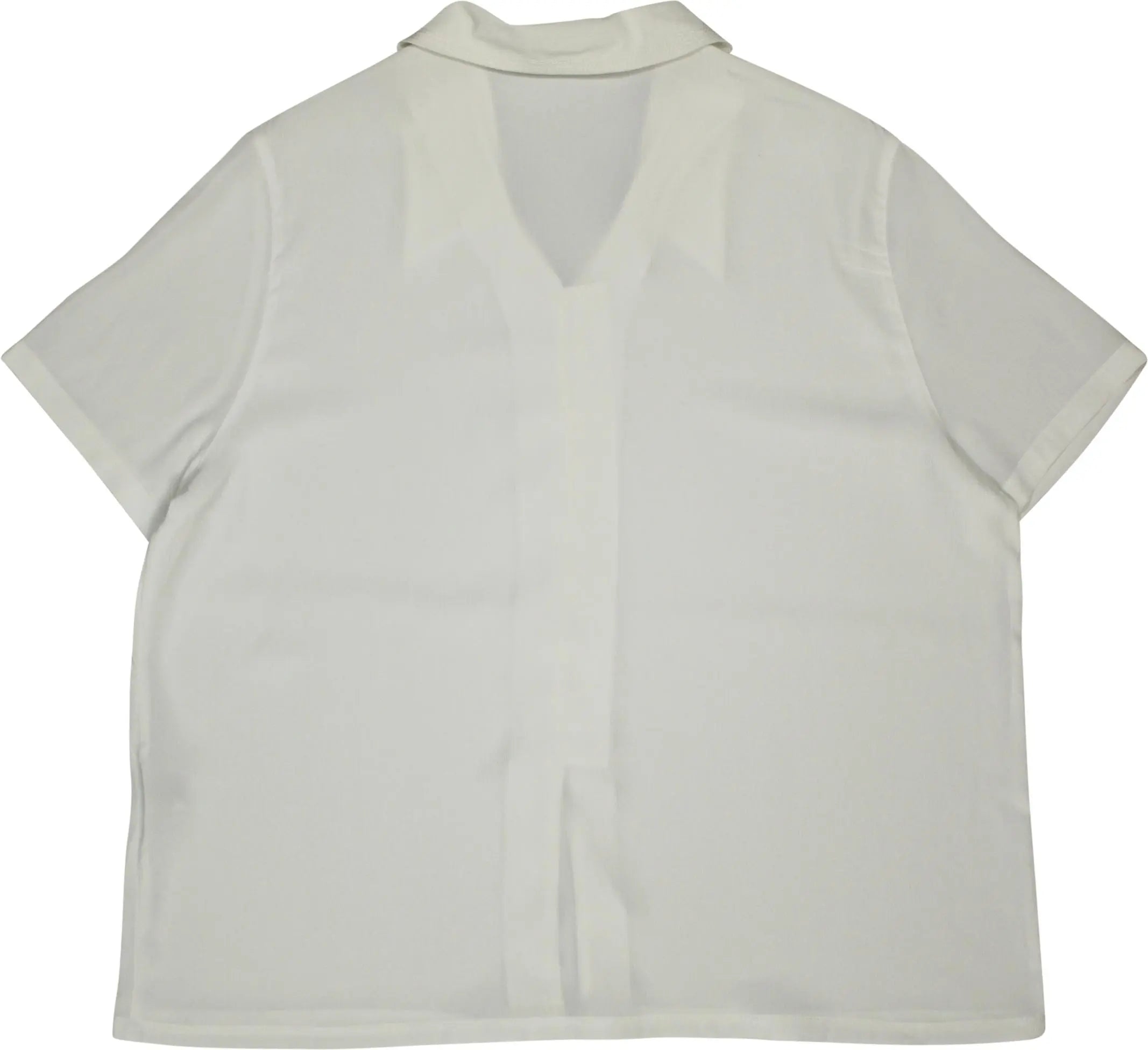 Canda - 80s White Blouse- ThriftTale.com - Vintage and second handclothing