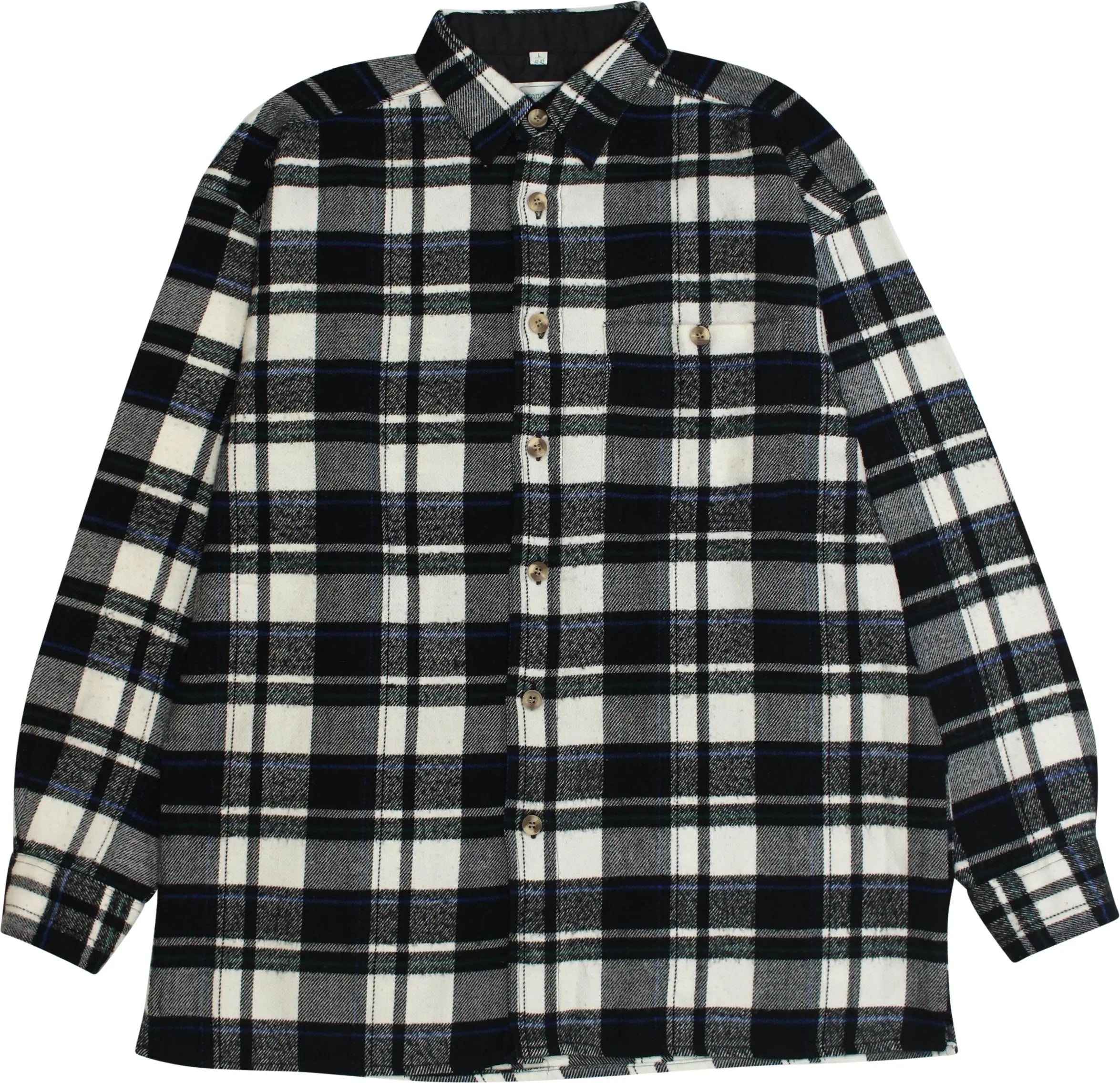 Canda - Flannel Long Sleeve Checked Shirt- ThriftTale.com - Vintage and second handclothing