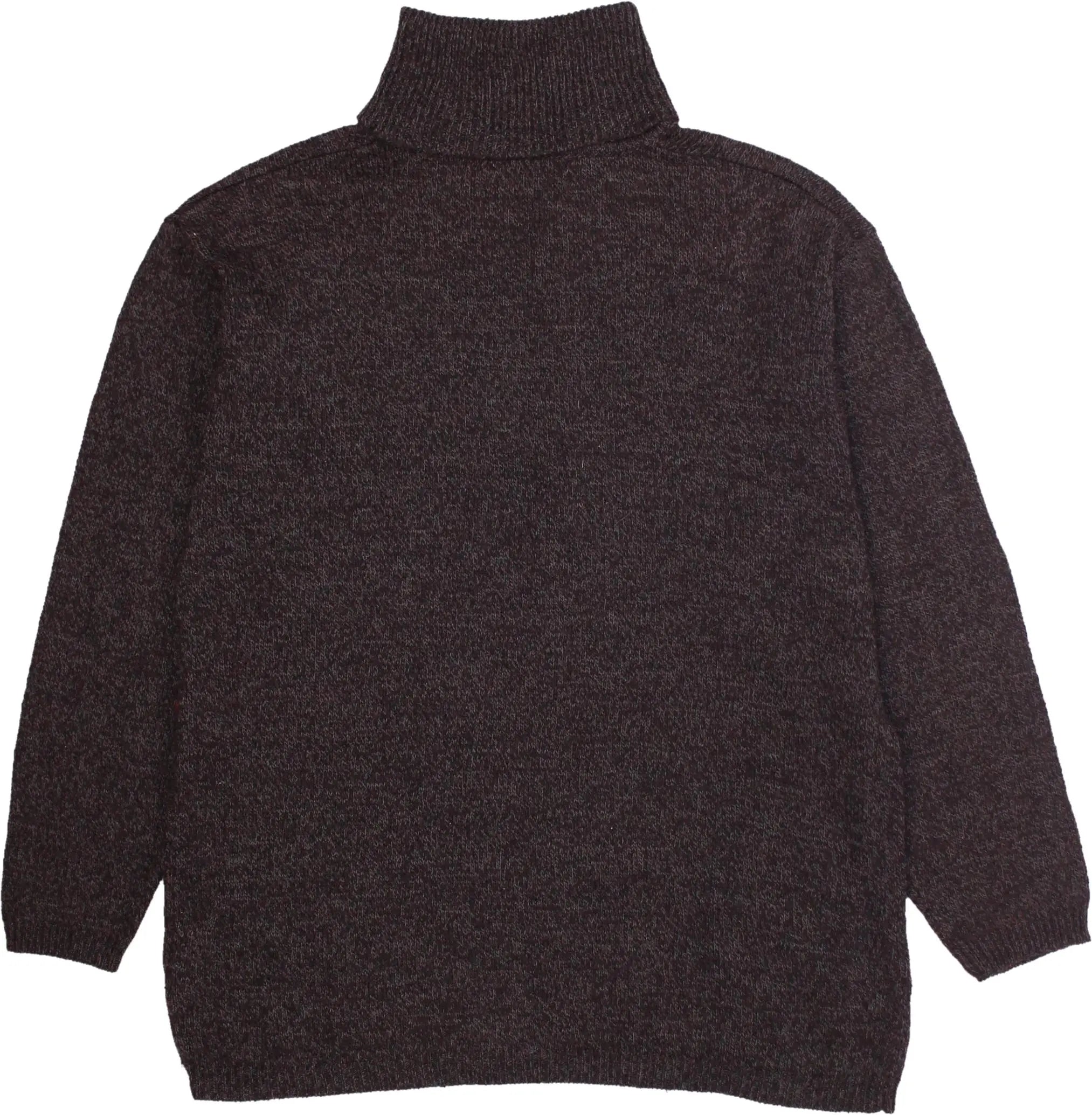 Canda - Grey Knitted Turtleneck Jumper- ThriftTale.com - Vintage and second handclothing