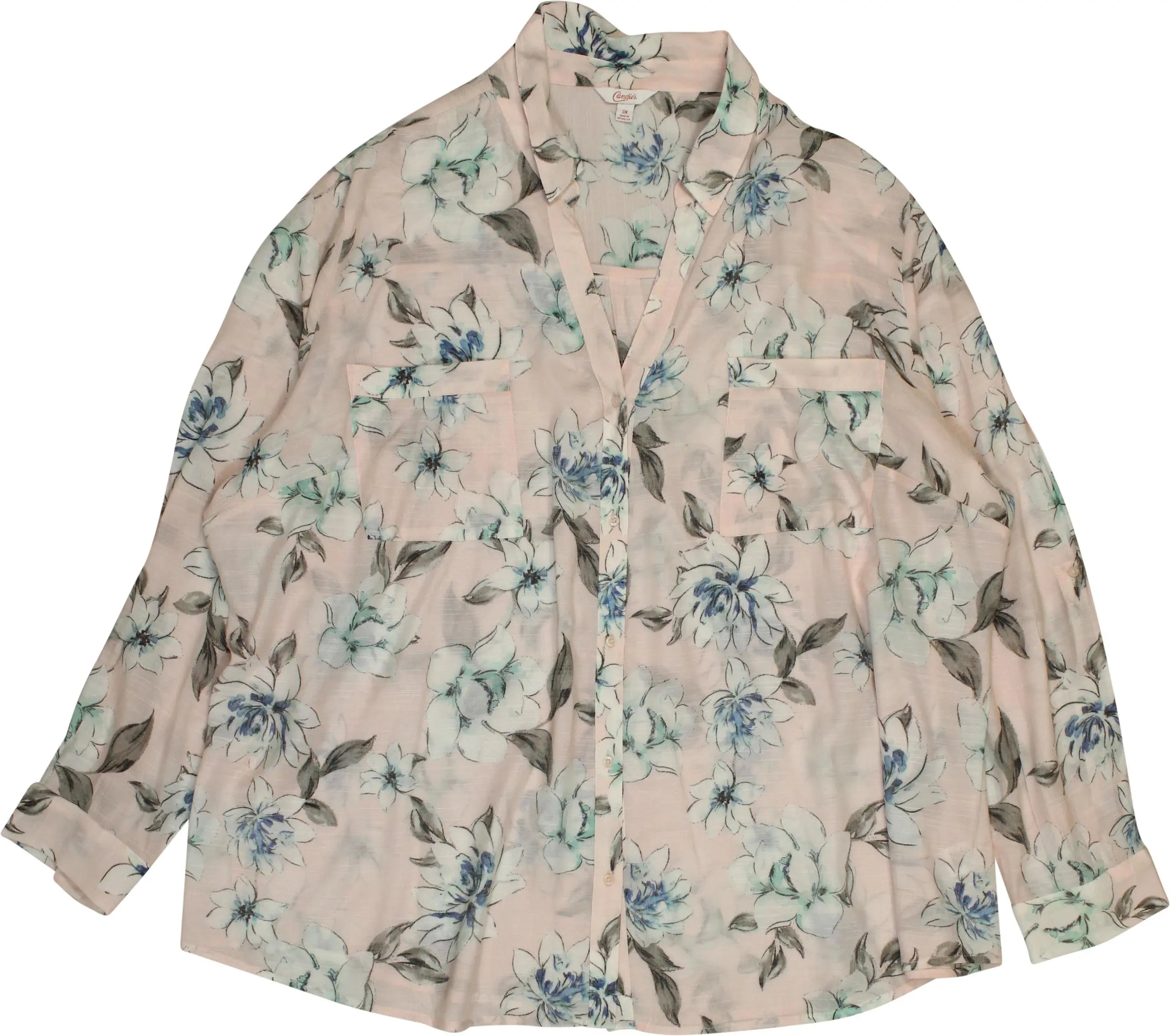Candie's - Floral Shirt- ThriftTale.com - Vintage and second handclothing