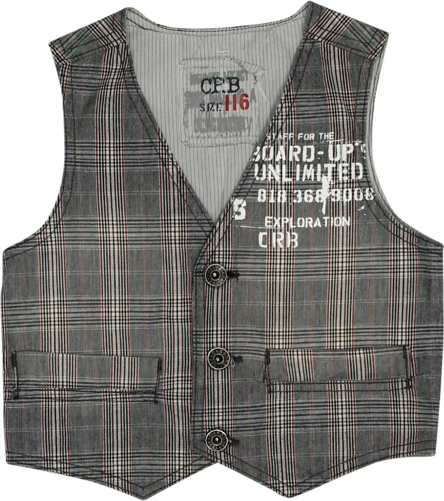 Carbone - Waistcoat- ThriftTale.com - Vintage and second handclothing