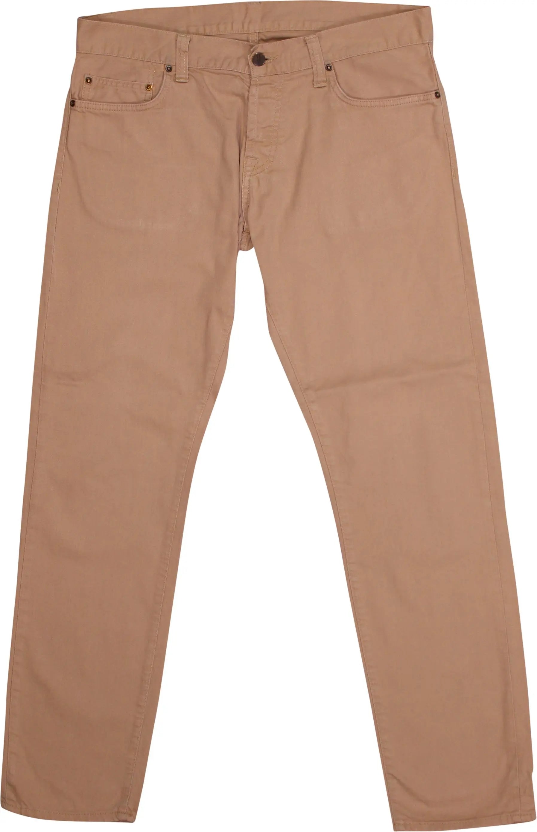 Carhartt - Beige Slim Fit Jeans by Carhartt- ThriftTale.com - Vintage and second handclothing