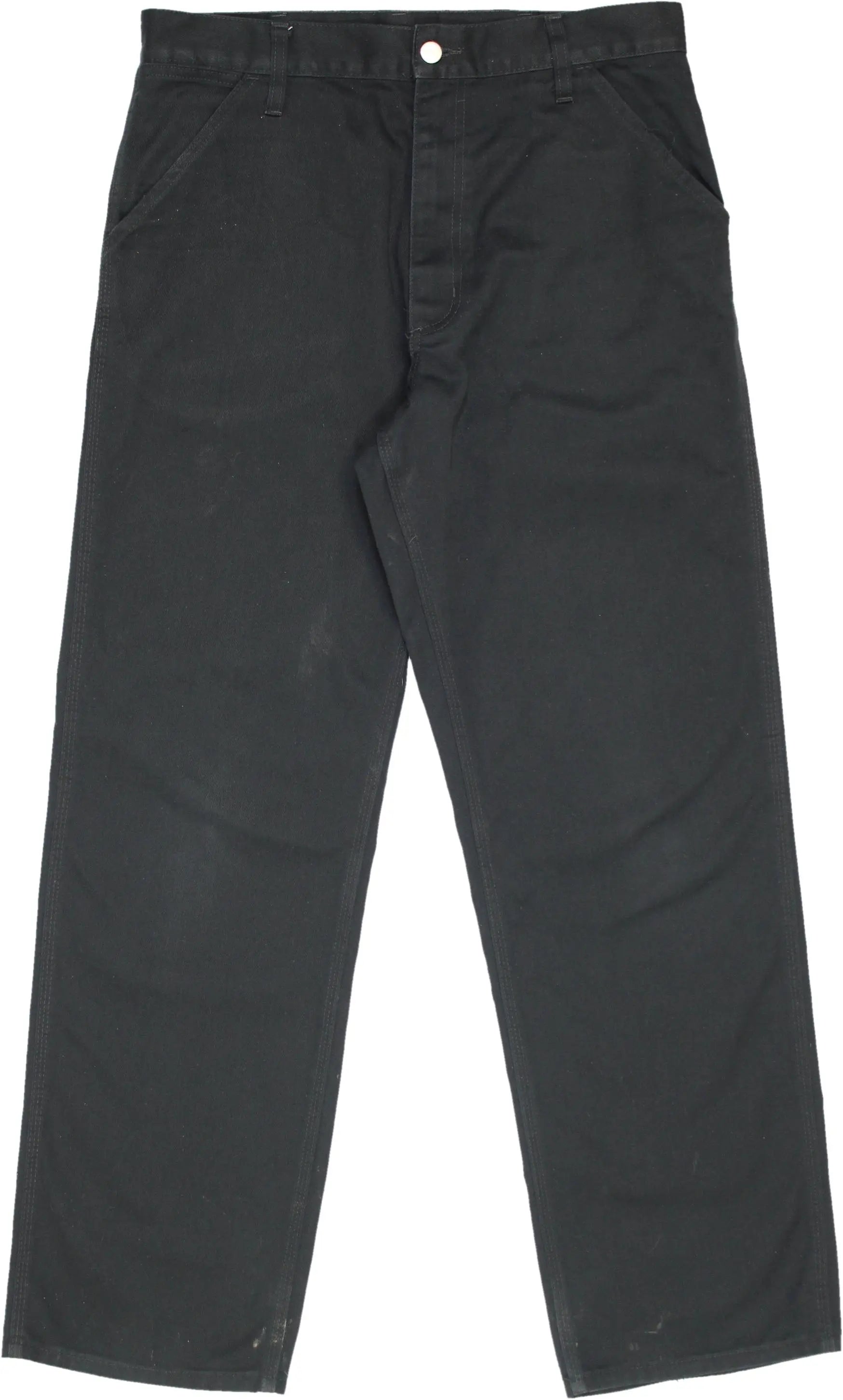 Carhartt - Carhartt Regular Black Pants- ThriftTale.com - Vintage and second handclothing