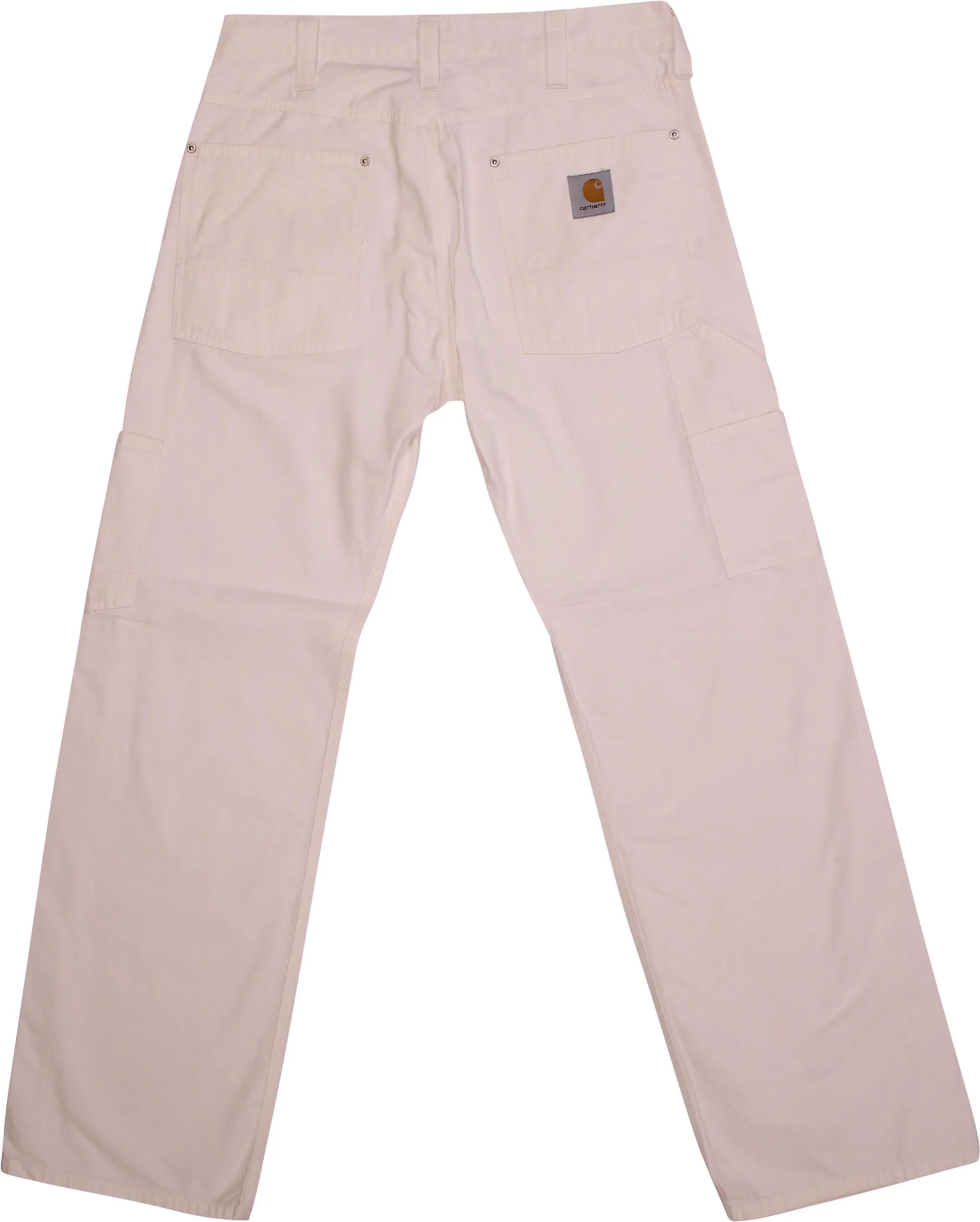 Carhartt - White Working Trousers by Carhartt- ThriftTale.com - Vintage and second handclothing