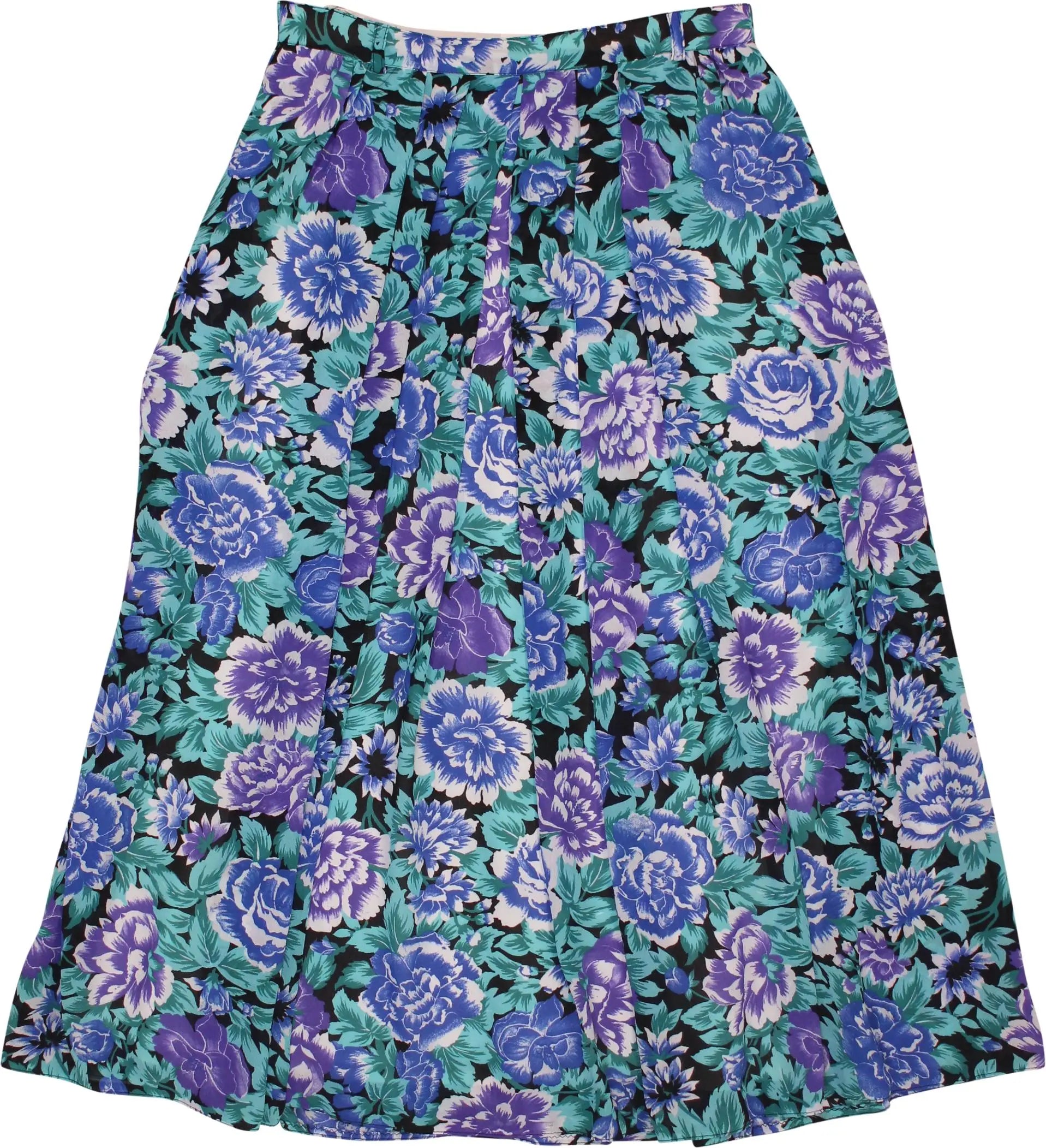 Carin Holm - 80s Pleated Chiffon Skirt- ThriftTale.com - Vintage and second handclothing