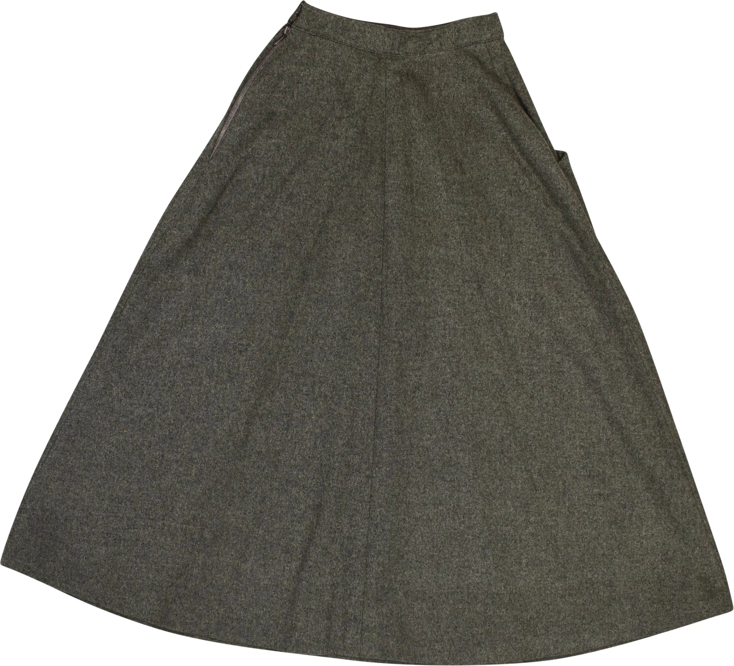 Carlton Film Atelier - 70s Grey Midi Skirt- ThriftTale.com - Vintage and second handclothing