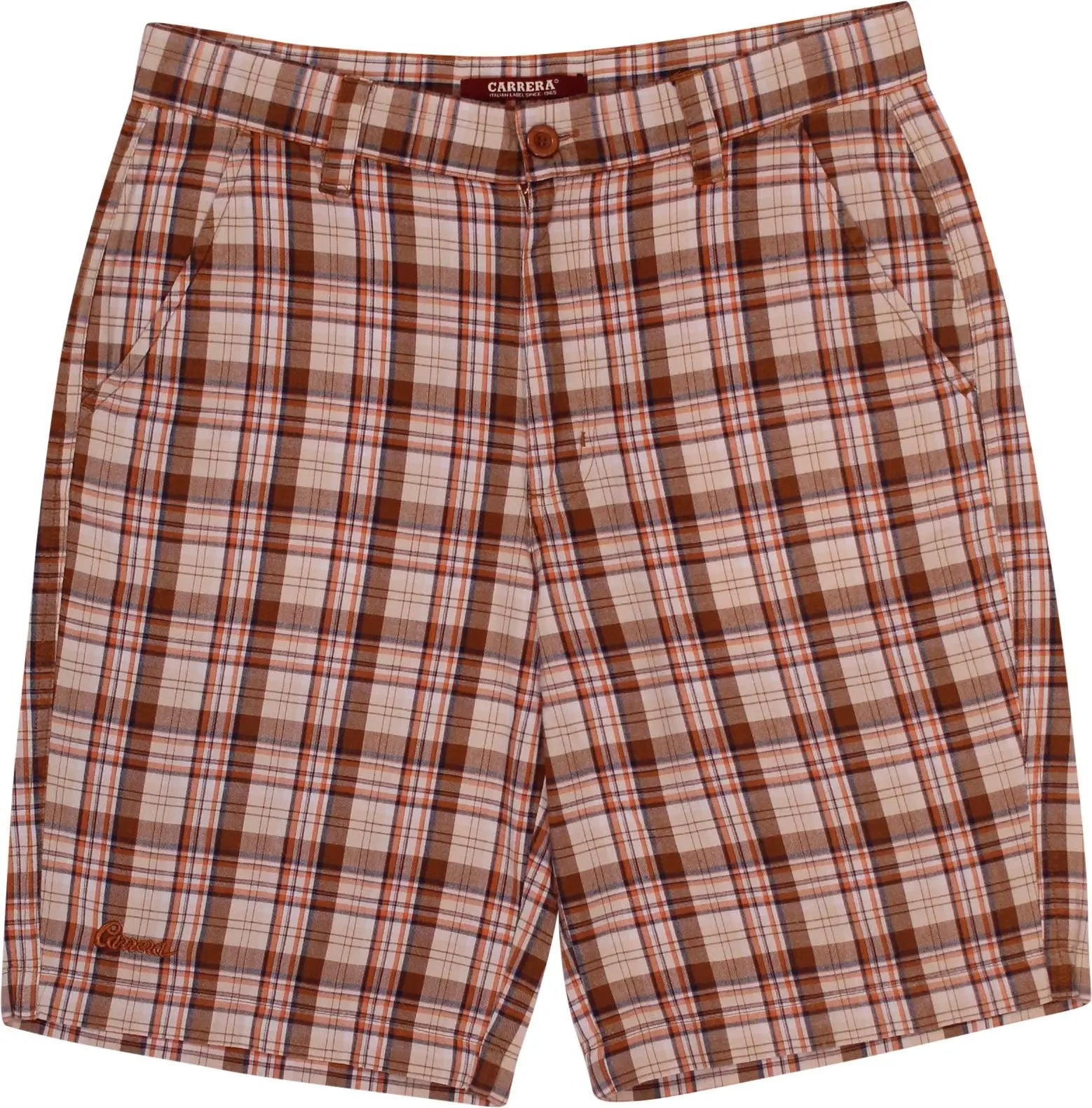 Carrera - Checked Shorts- ThriftTale.com - Vintage and second handclothing