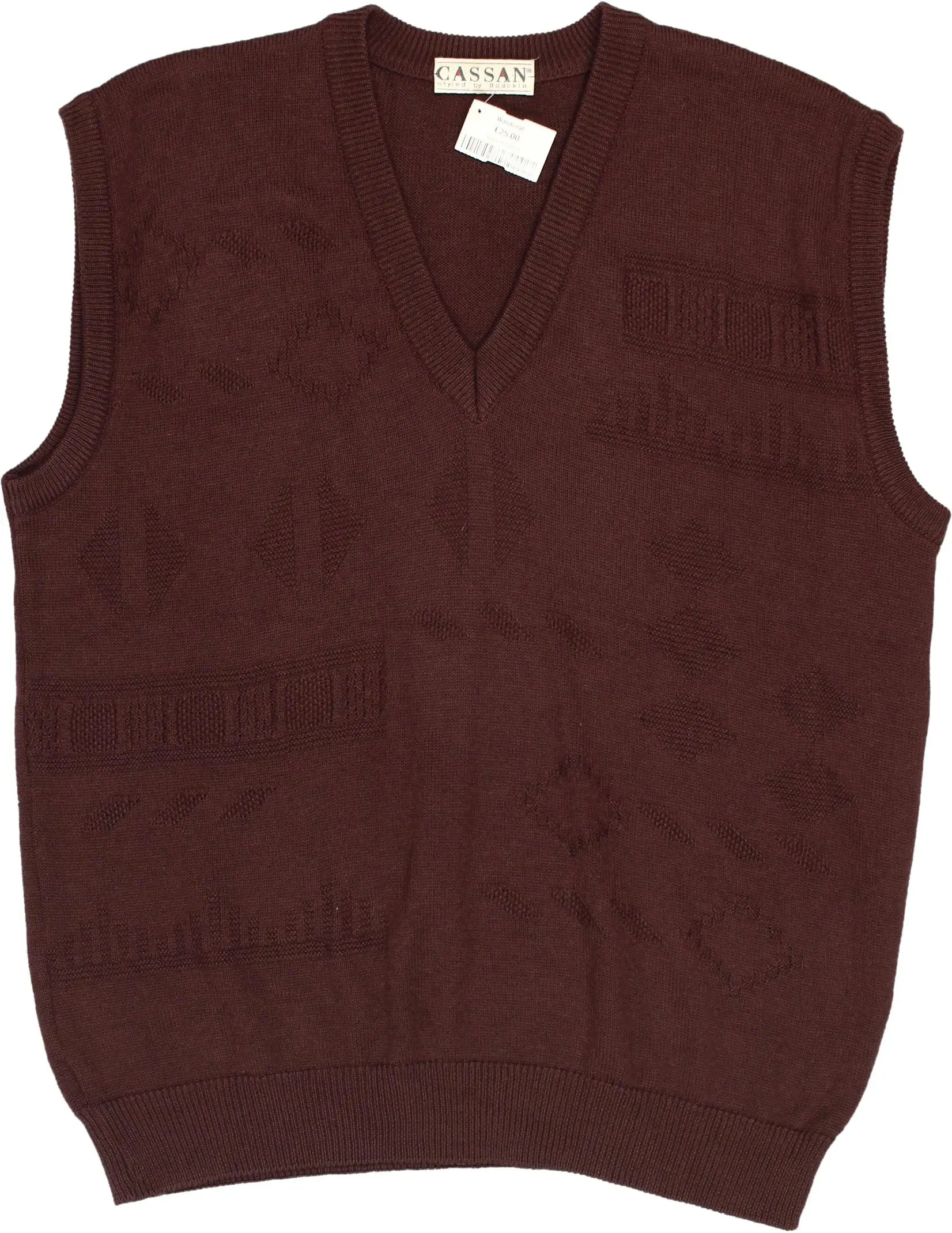 Cassan - 90s Knitted Vest- ThriftTale.com - Vintage and second handclothing