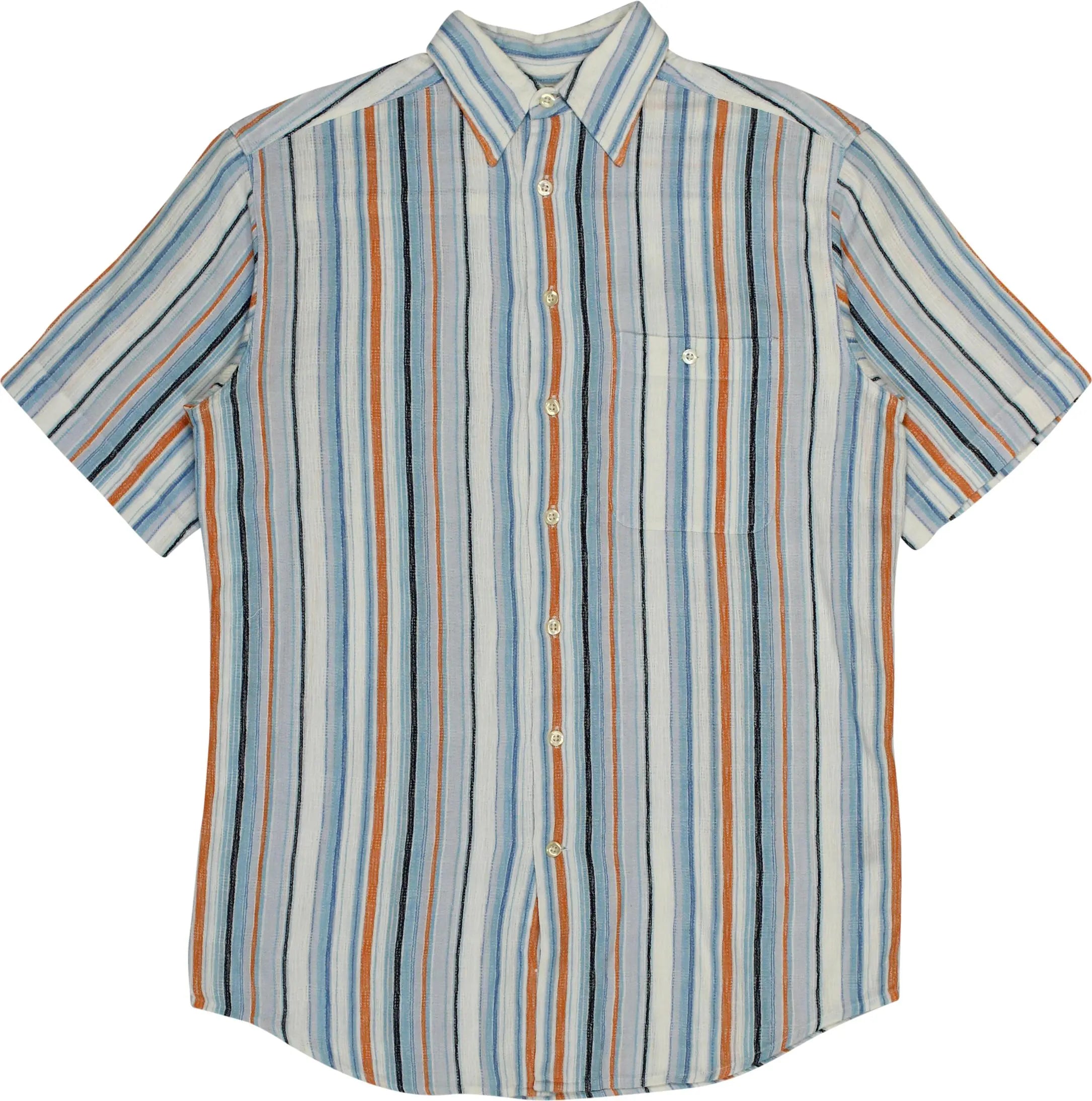 Casual Clothes Company - Striped Short Sleeve Shirt- ThriftTale.com - Vintage and second handclothing