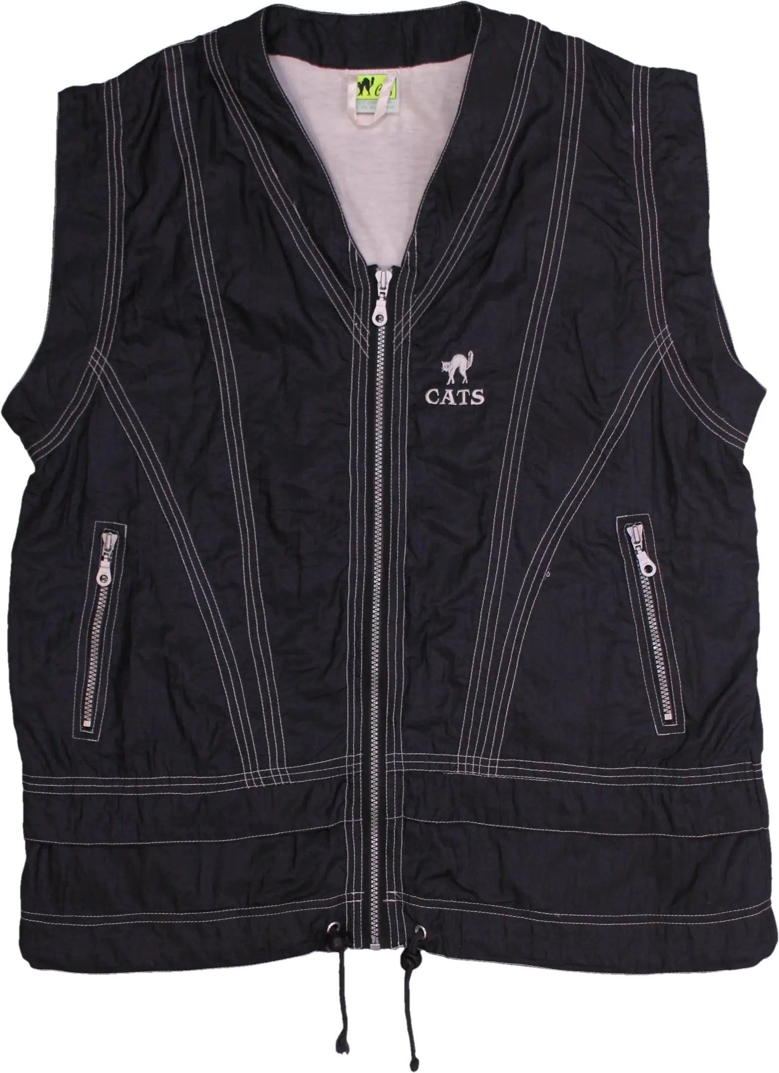 Cats Sportswear - 90s Sportswear Vest- ThriftTale.com - Vintage and second handclothing