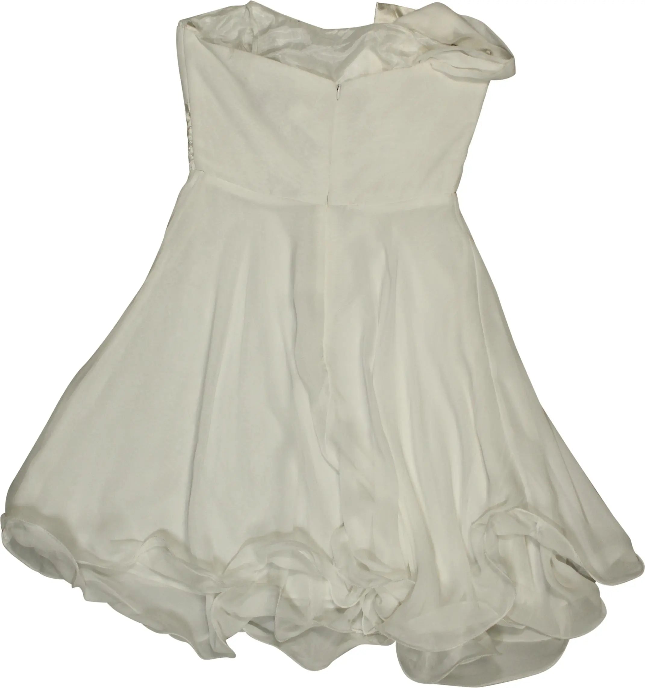 Ceci Fashion - Asymmetrical Chiffon Gala Dress- ThriftTale.com - Vintage and second handclothing