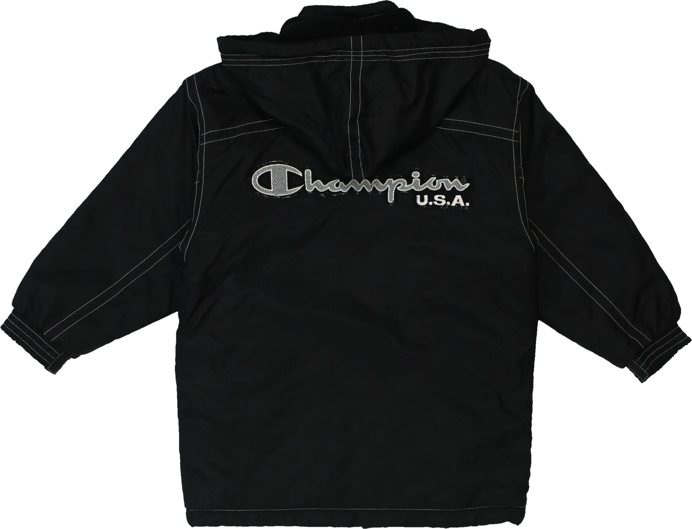 Champion - Black Jacket by Champion- ThriftTale.com - Vintage and second handclothing