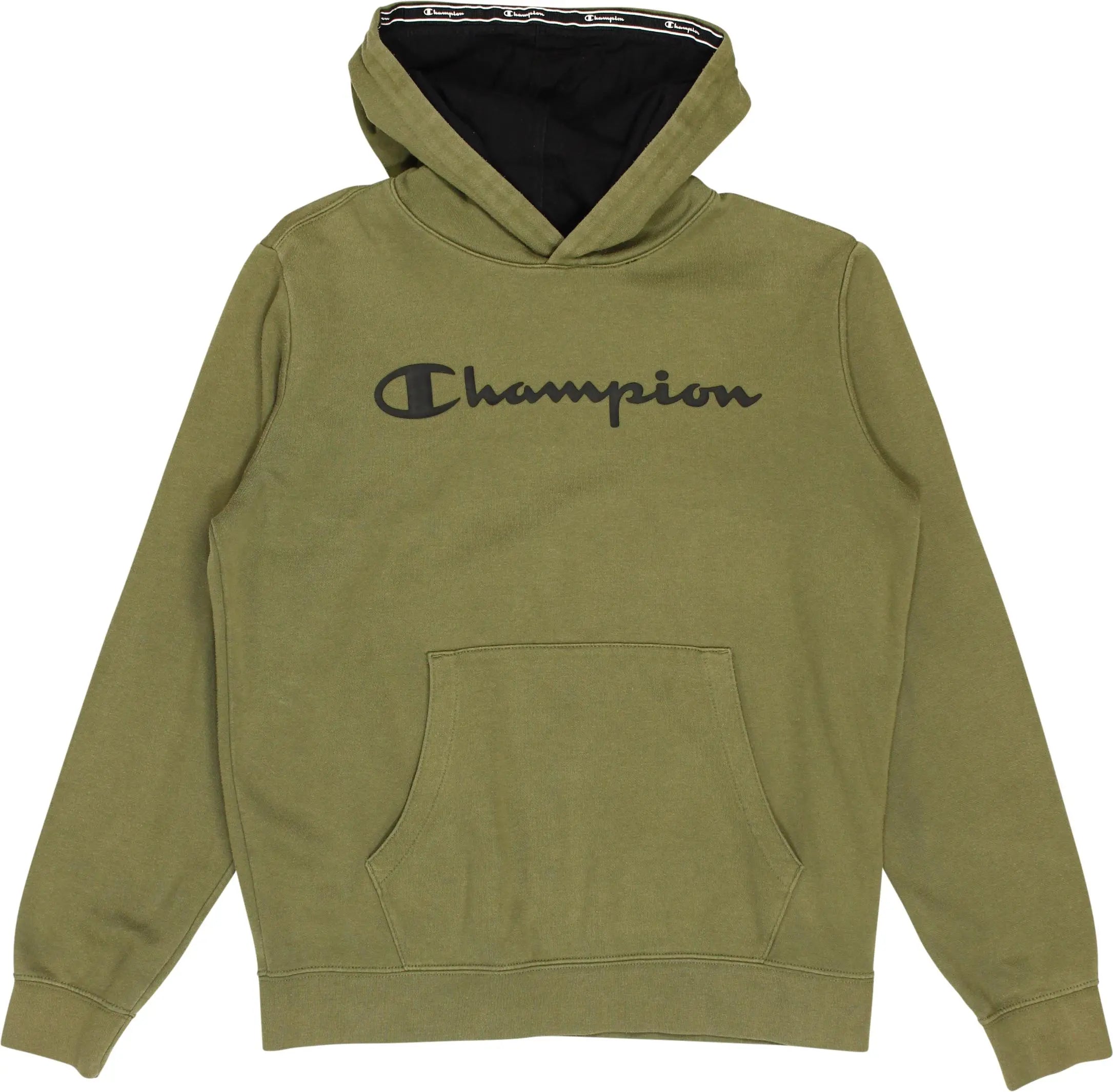 Champion - Green Hoodie by Champion- ThriftTale.com - Vintage and second handclothing