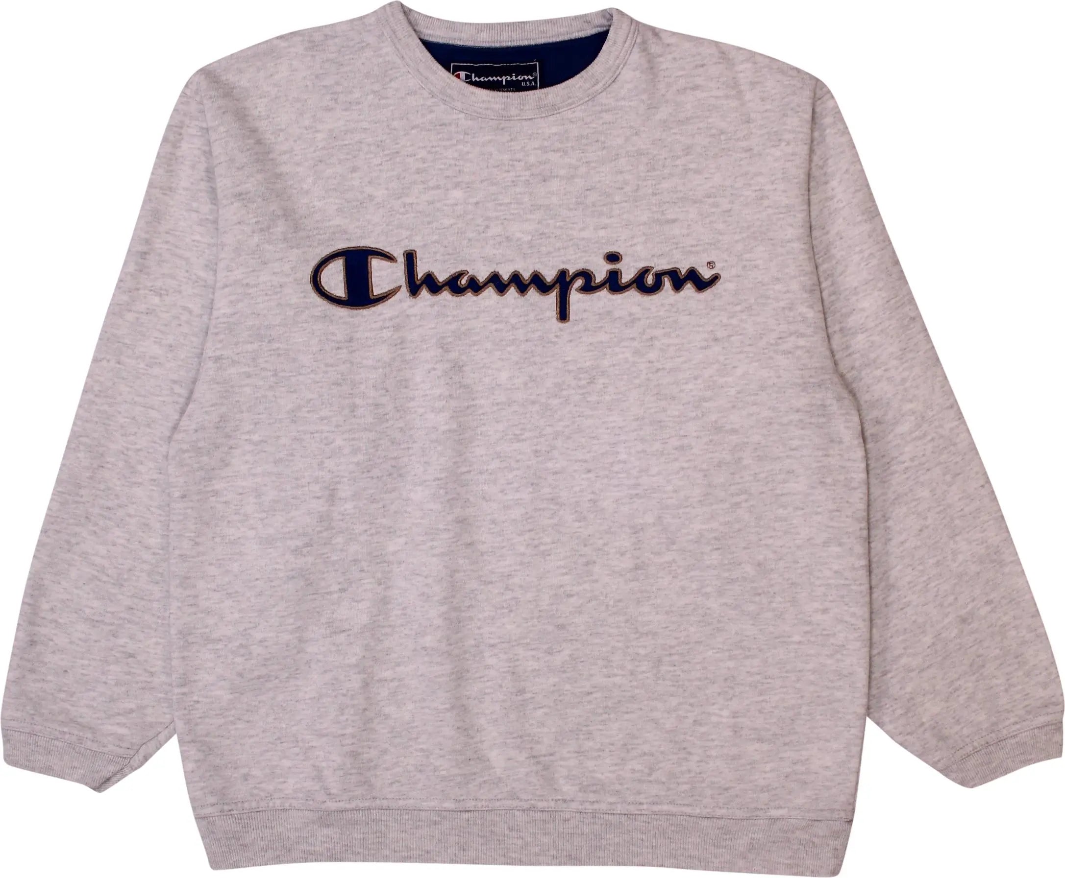 Champion - Grey Sweater by Champion- ThriftTale.com - Vintage and second handclothing