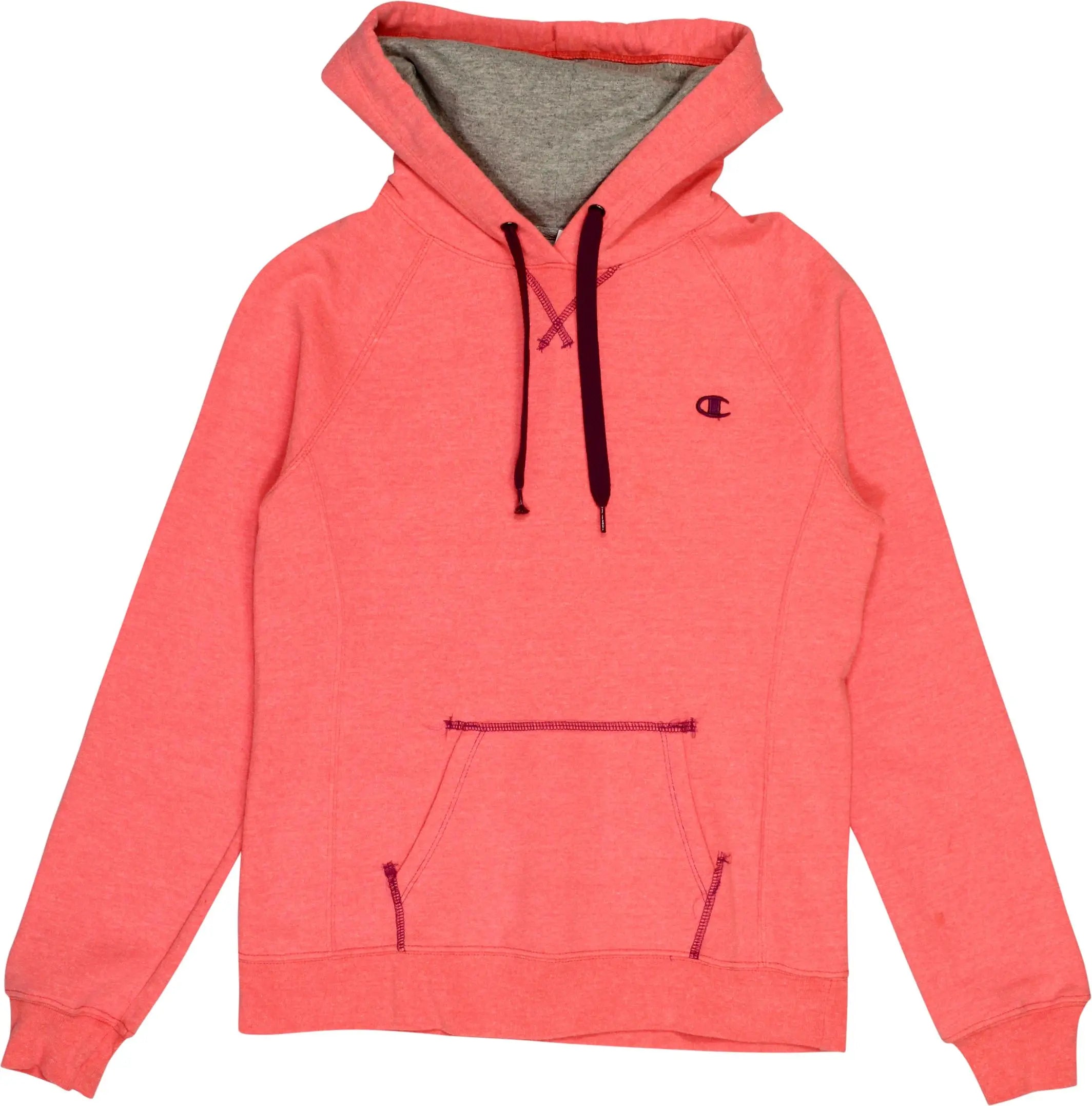 Neon pink Champion hoodie ThriftTale