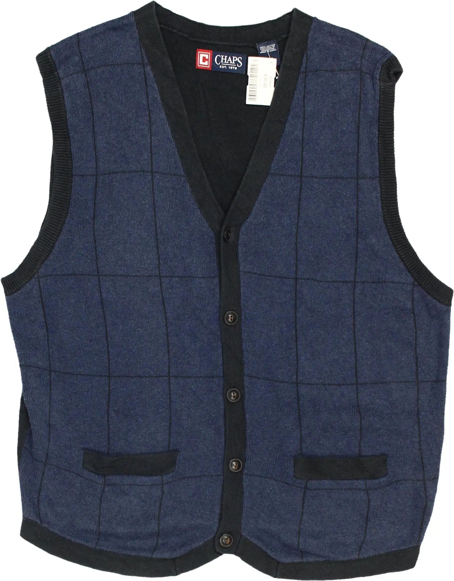 Chaps - Knitted Vest- ThriftTale.com - Vintage and second handclothing