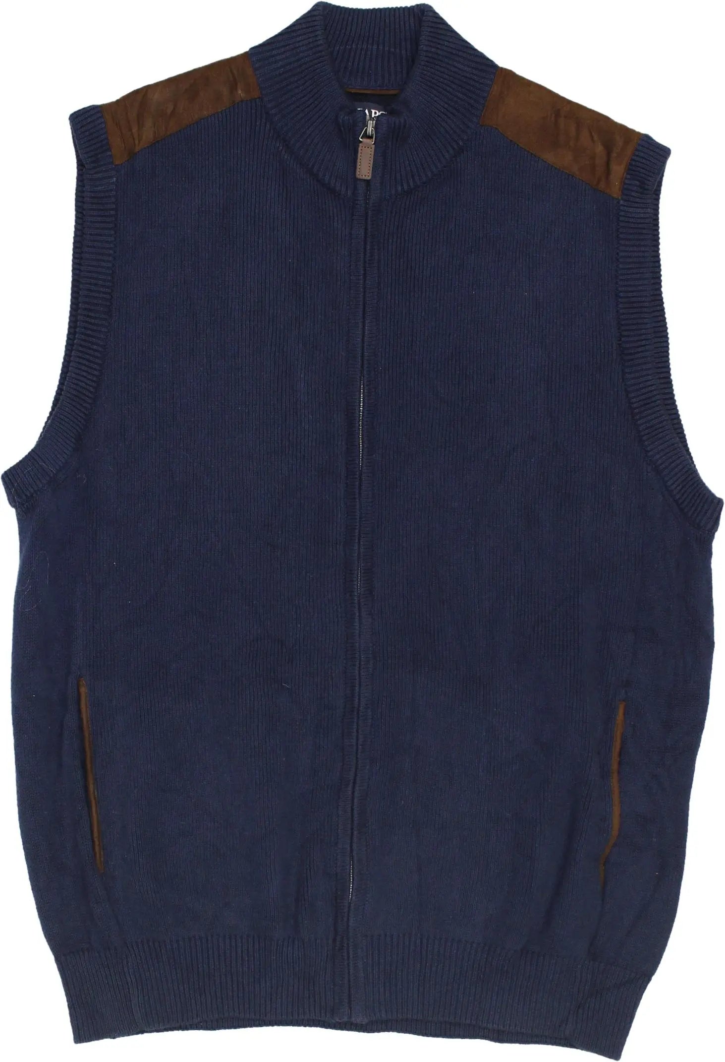 Chaps - Navy vest- ThriftTale.com - Vintage and second handclothing