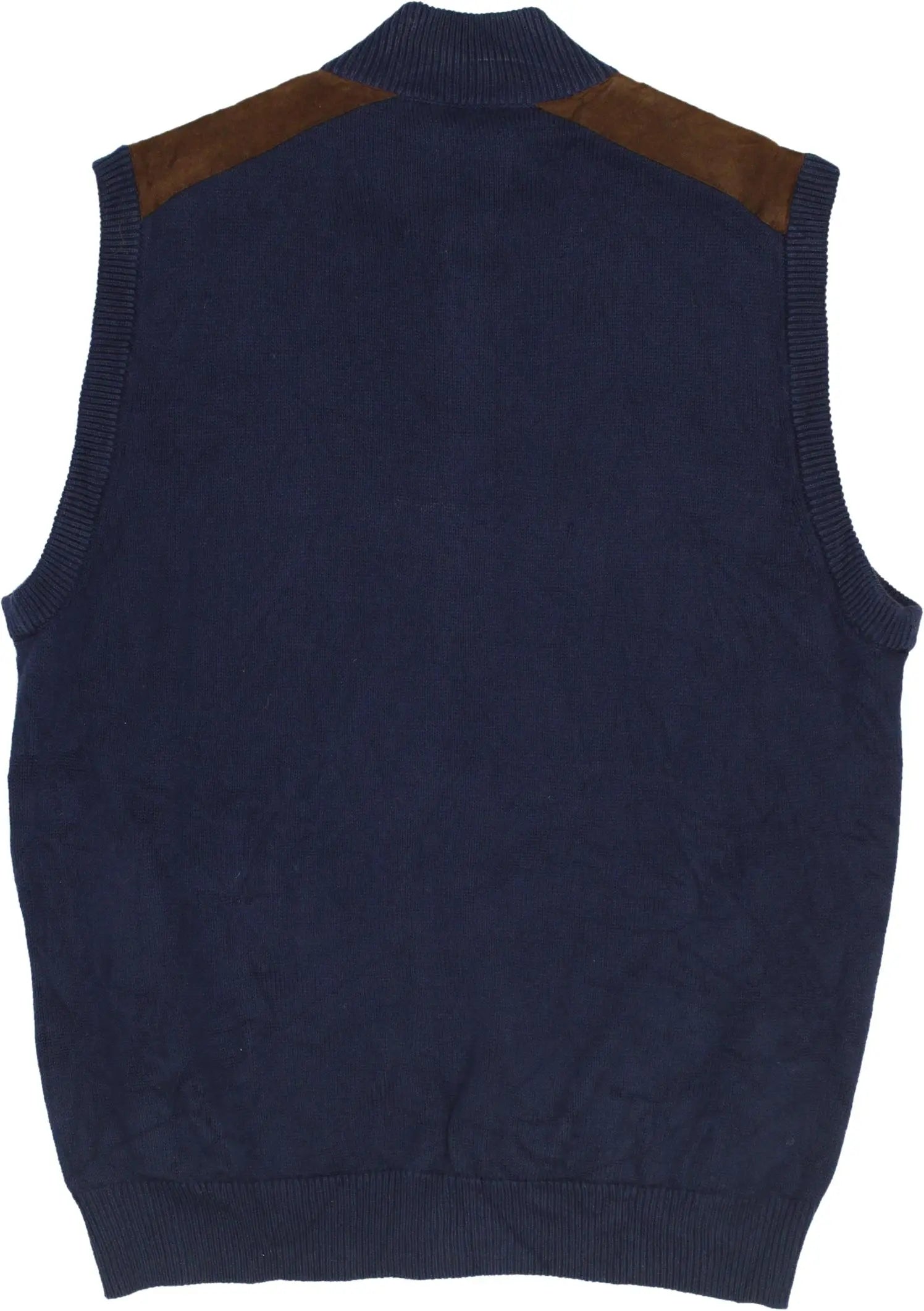 Chaps - Navy vest- ThriftTale.com - Vintage and second handclothing