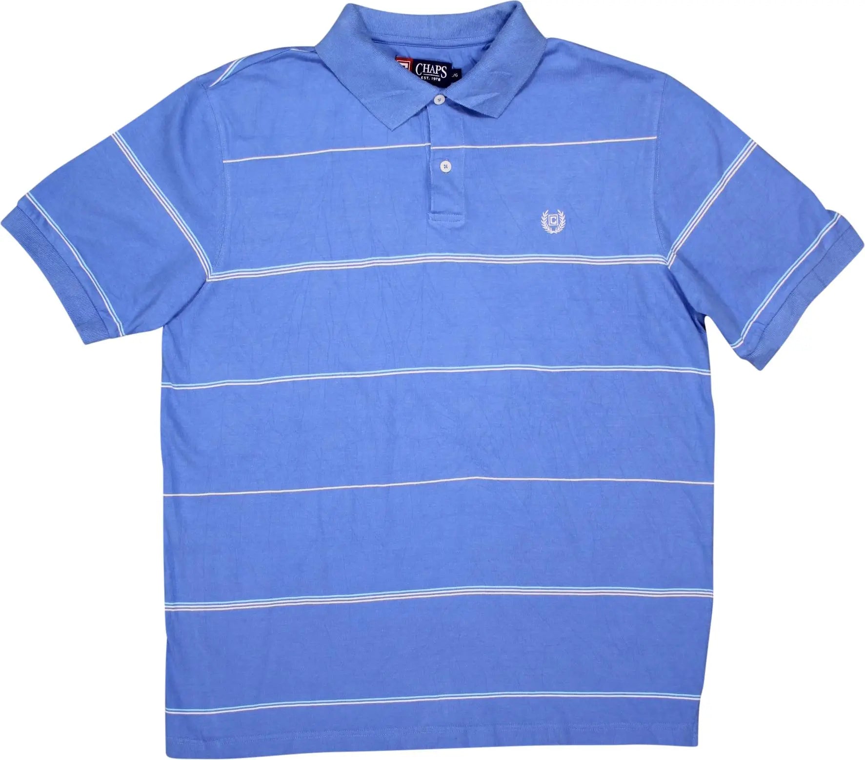 Chaps Ralph Lauren - Blue Polo Shirt by Chaps Ralph Lauren- ThriftTale.com - Vintage and second handclothing