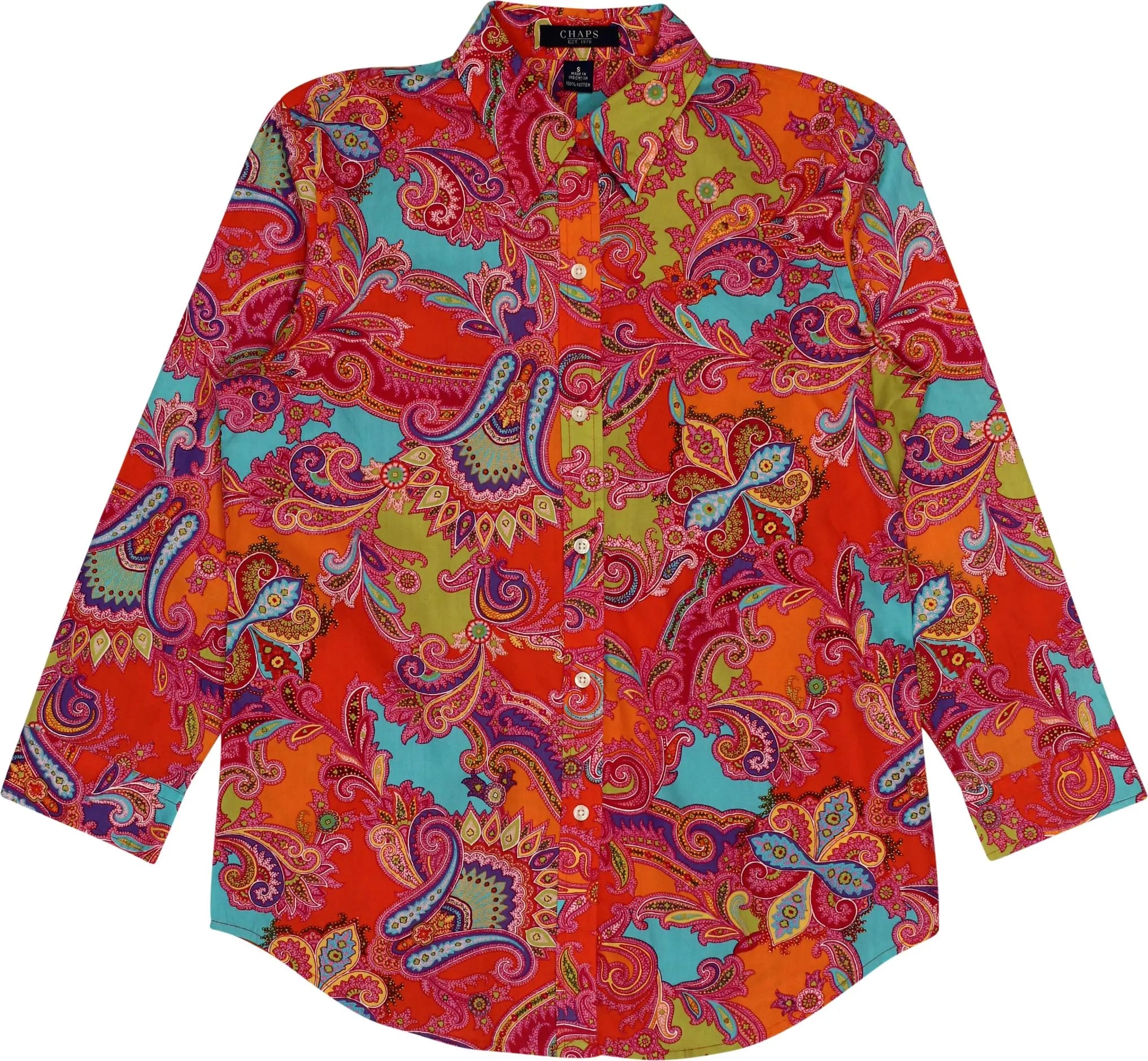 Chaps Ralph Lauren - Colourful Blouse- ThriftTale.com - Vintage and second handclothing