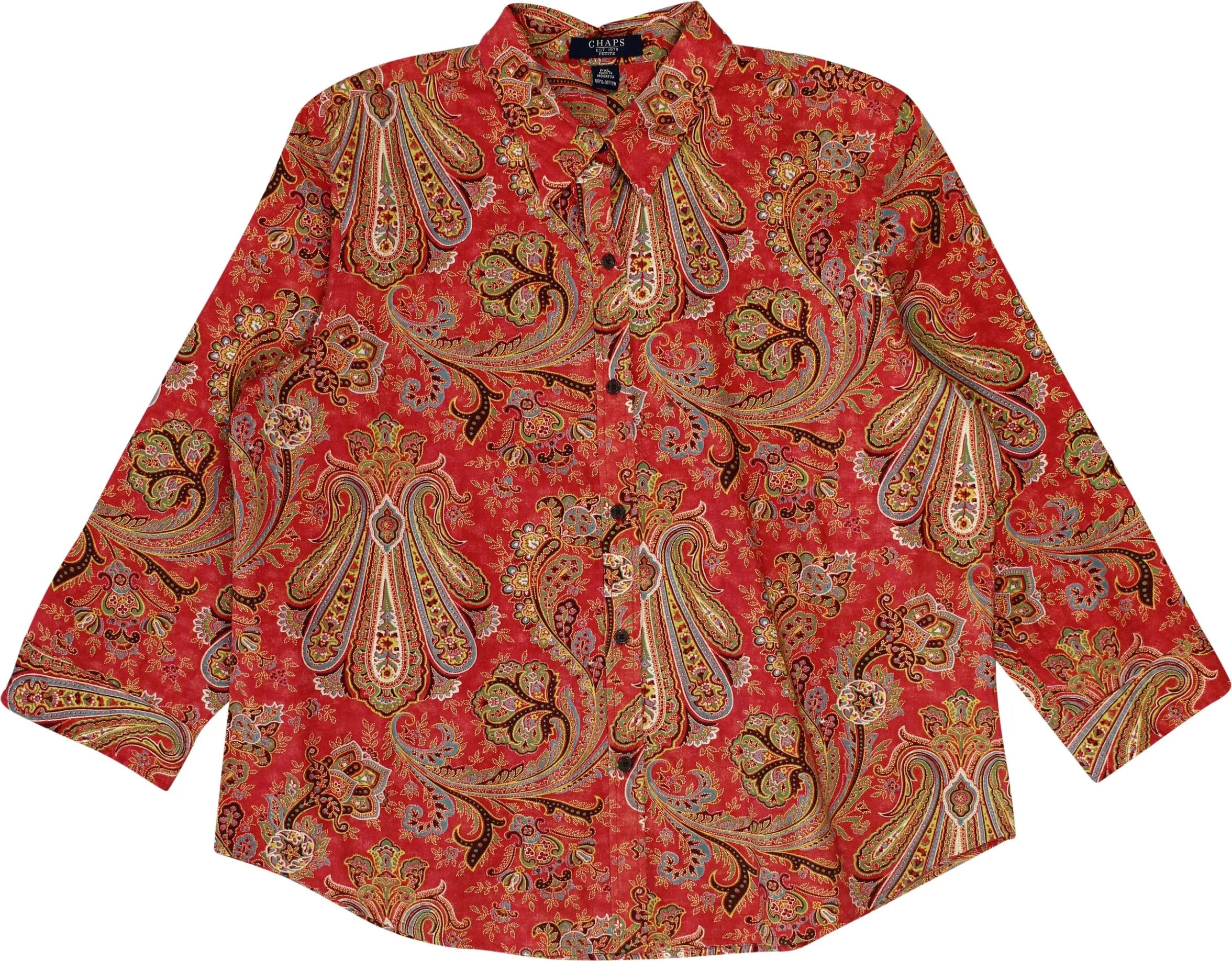 Chaps Ralph Lauren - Patterned Blouse- ThriftTale.com - Vintage and second handclothing