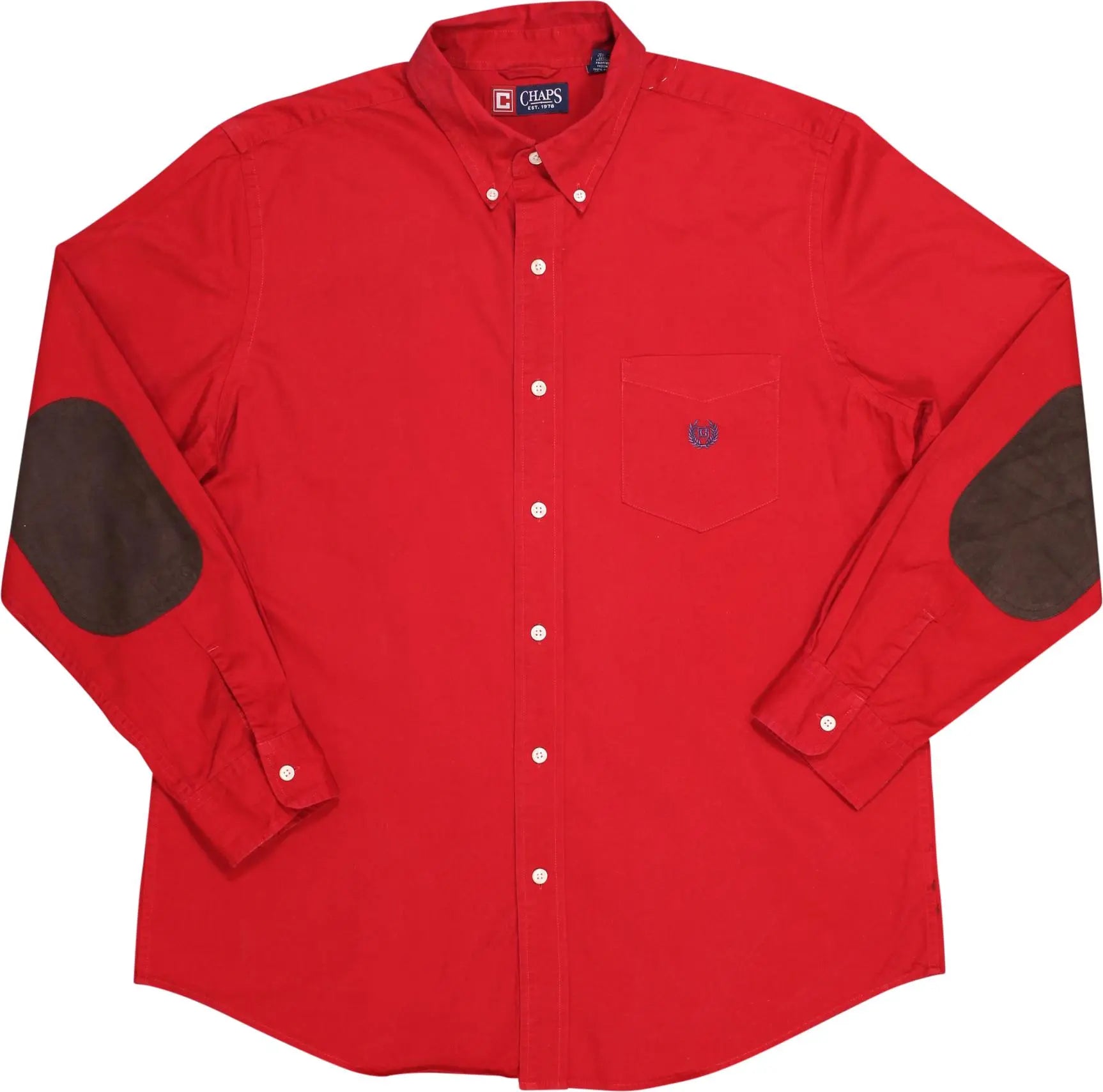 Chaps Ralph Lauren - Red Shirt by Chaps Ralph Lauren- ThriftTale.com - Vintage and second handclothing