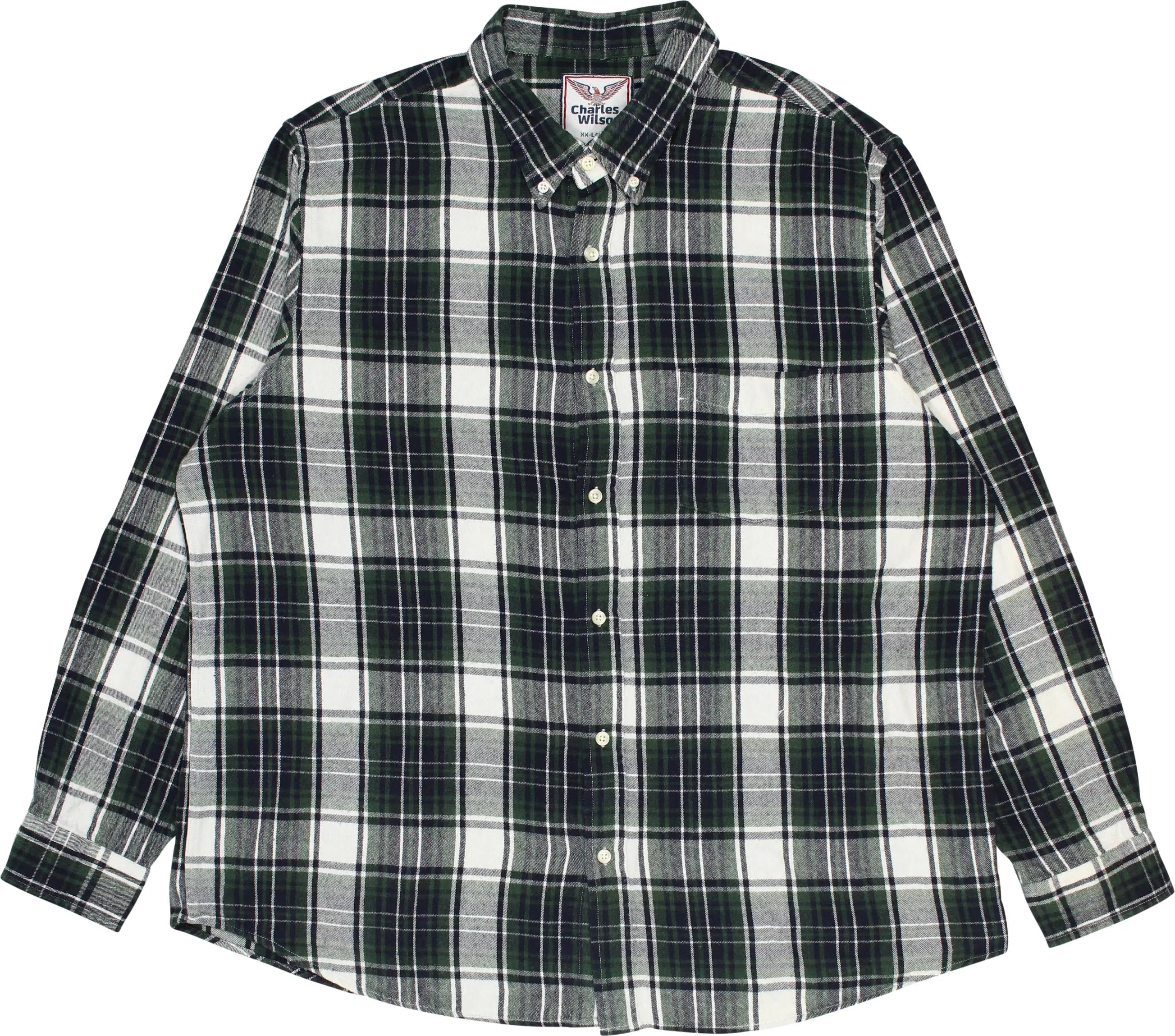 Charles Wilson - Checkered Flannel Shirt- ThriftTale.com - Vintage and second handclothing
