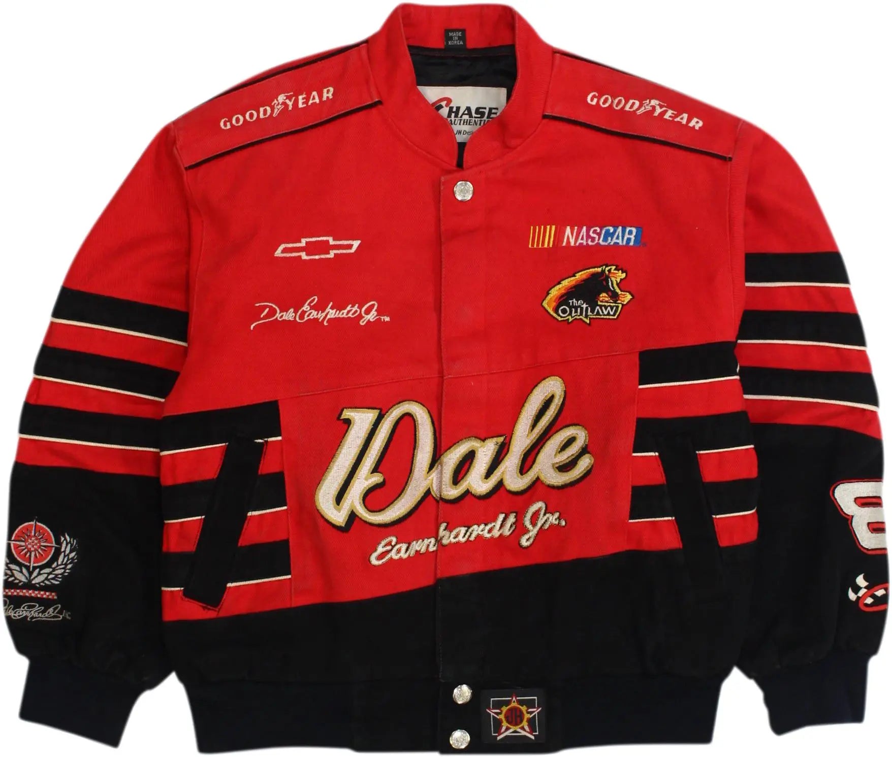 Chase Authentics - Red Nascar Jacket- ThriftTale.com - Vintage and second handclothing