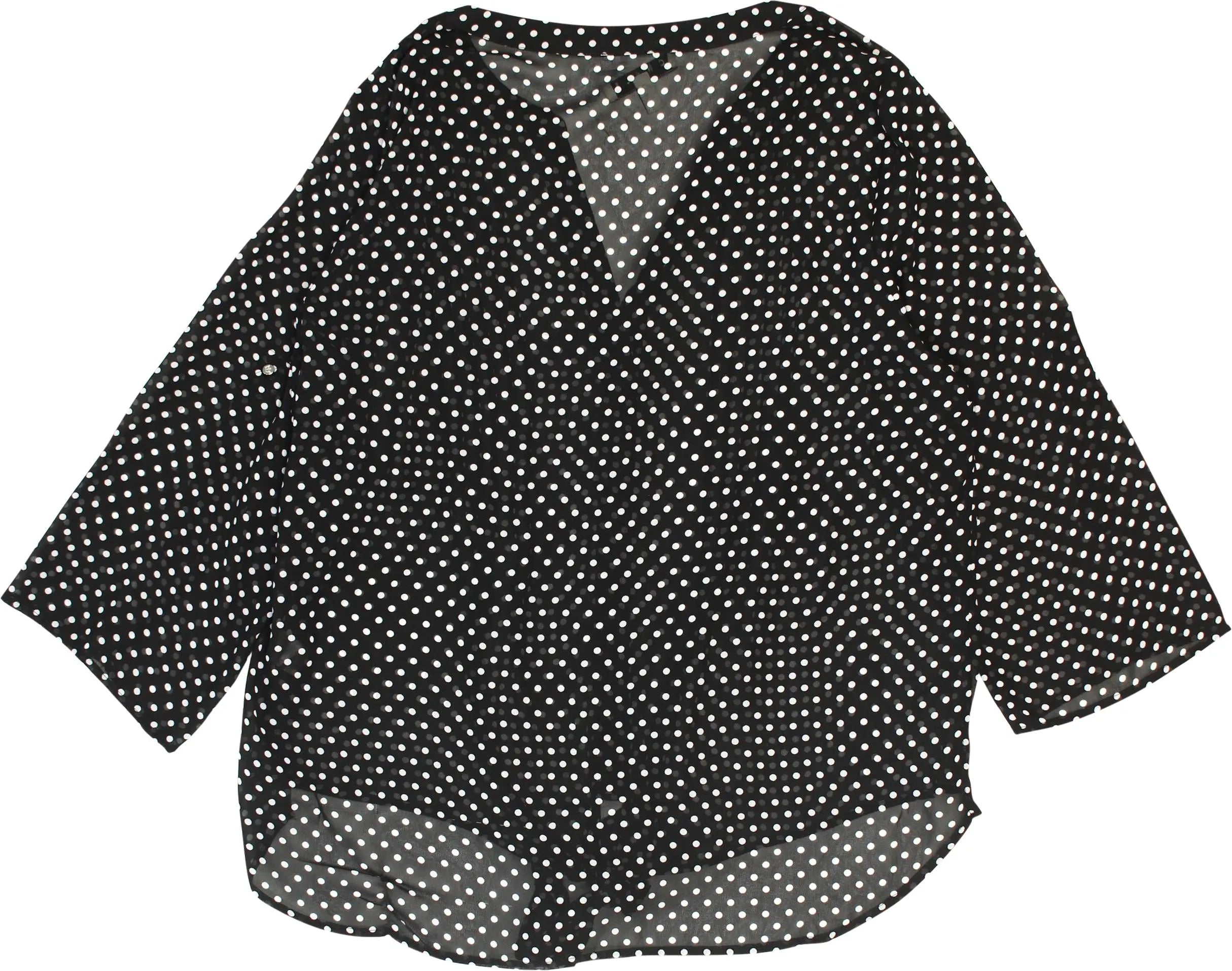 Chaus - Polkadot Blouse- ThriftTale.com - Vintage and second handclothing
