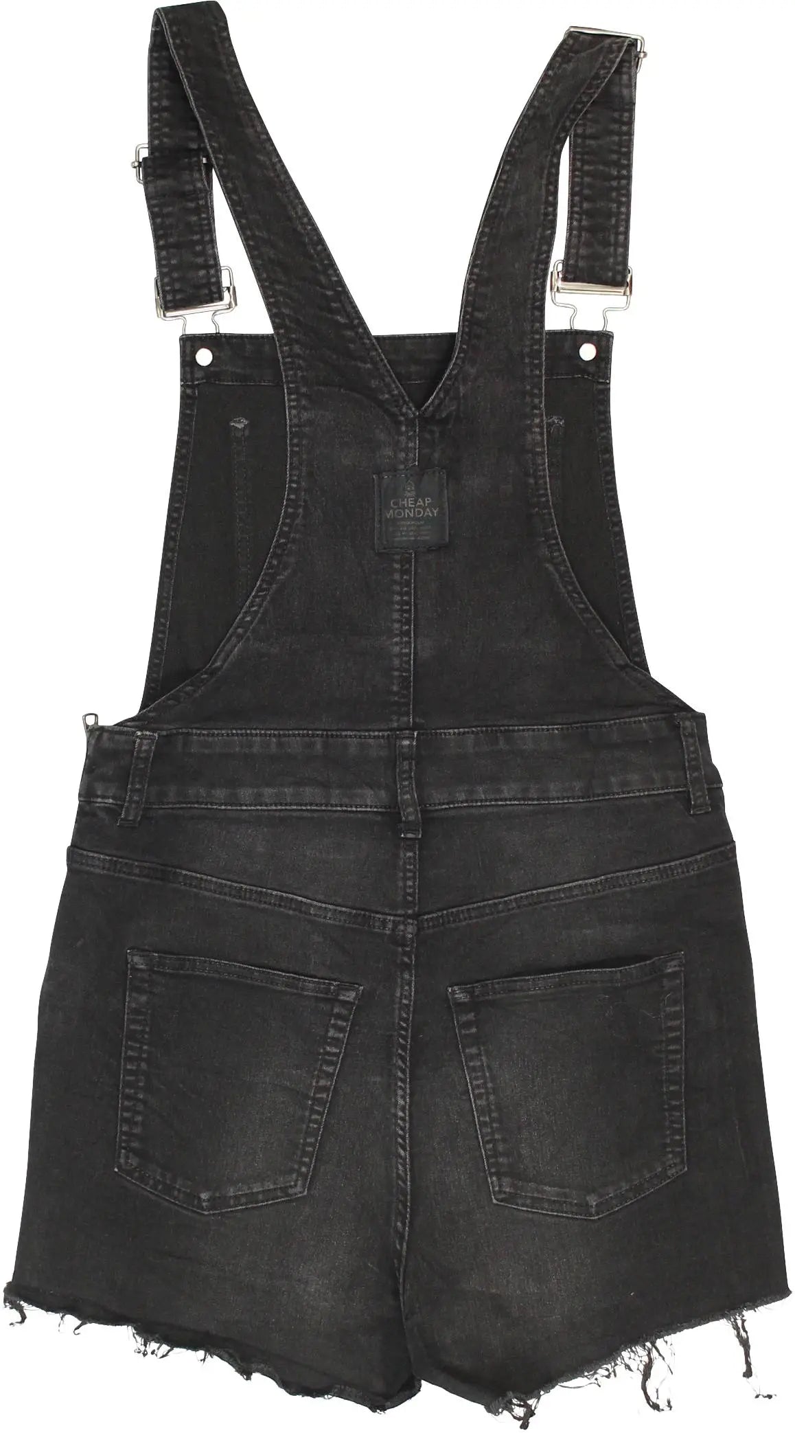 Cheap Monday - Short Denim Overall- ThriftTale.com - Vintage and second handclothing