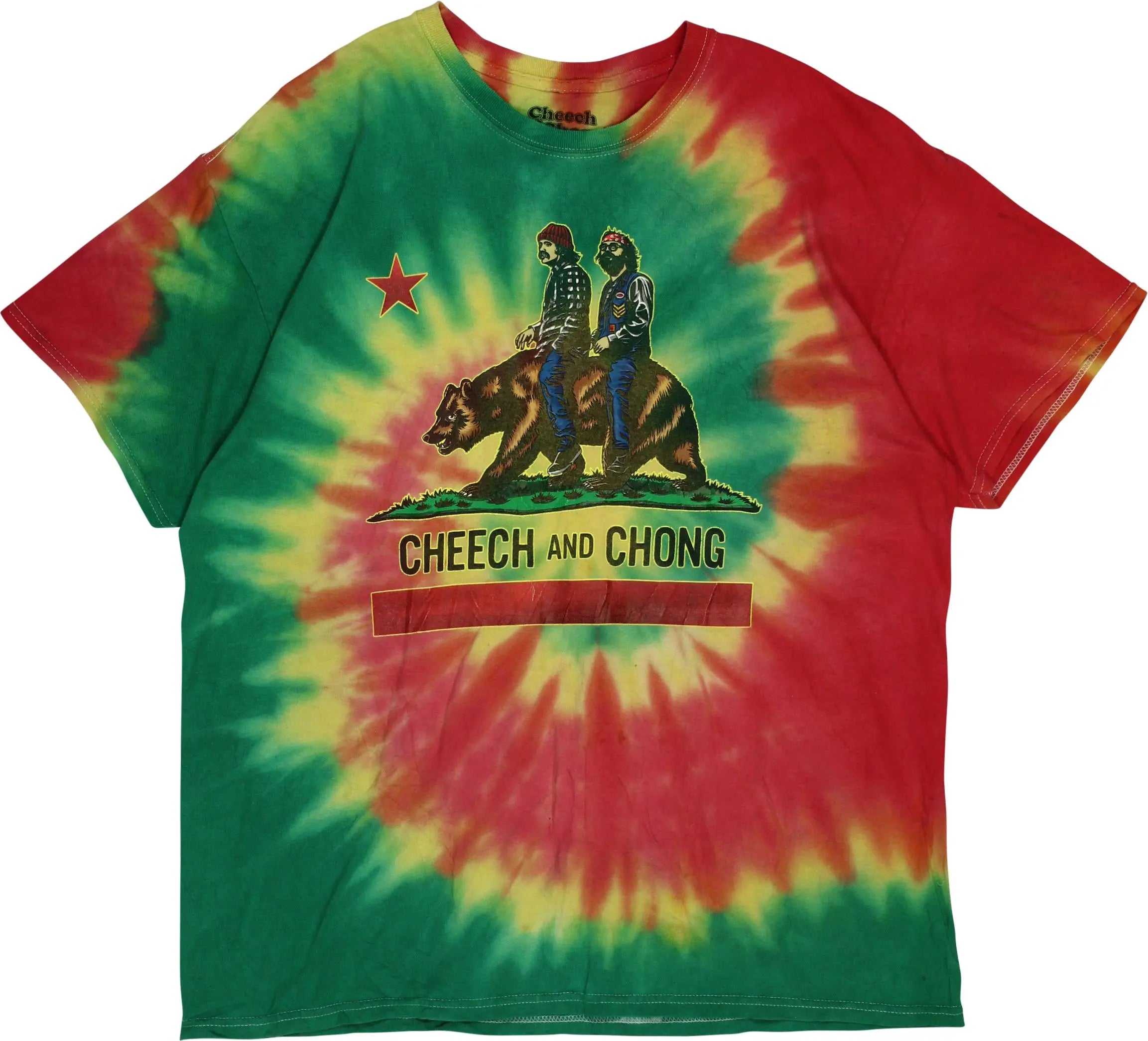 Cheech & Chong - Tie Dye T-Shirt- ThriftTale.com - Vintage and second handclothing