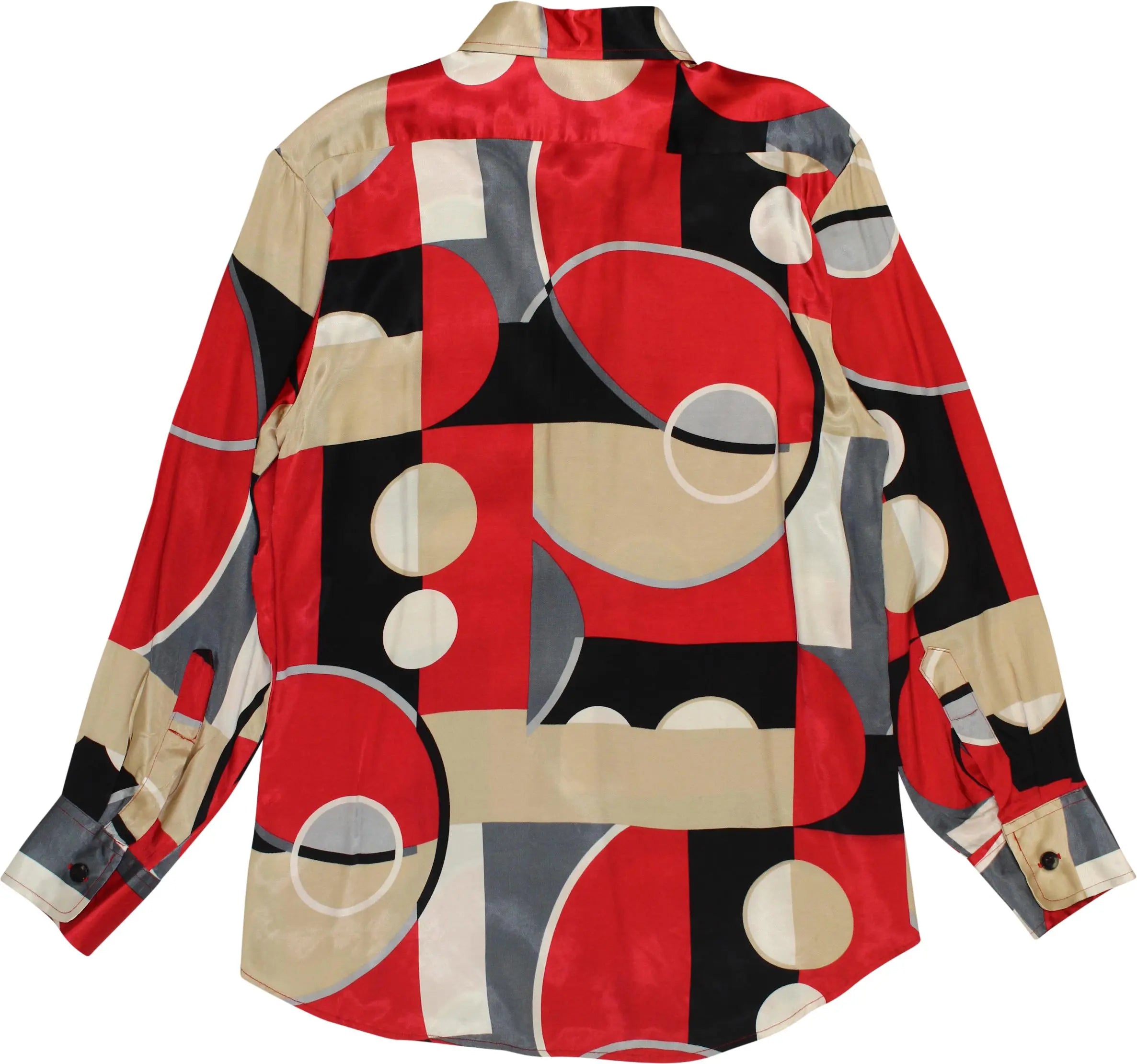 Chenaski - 70s Style Satin Shirt- ThriftTale.com - Vintage and second handclothing