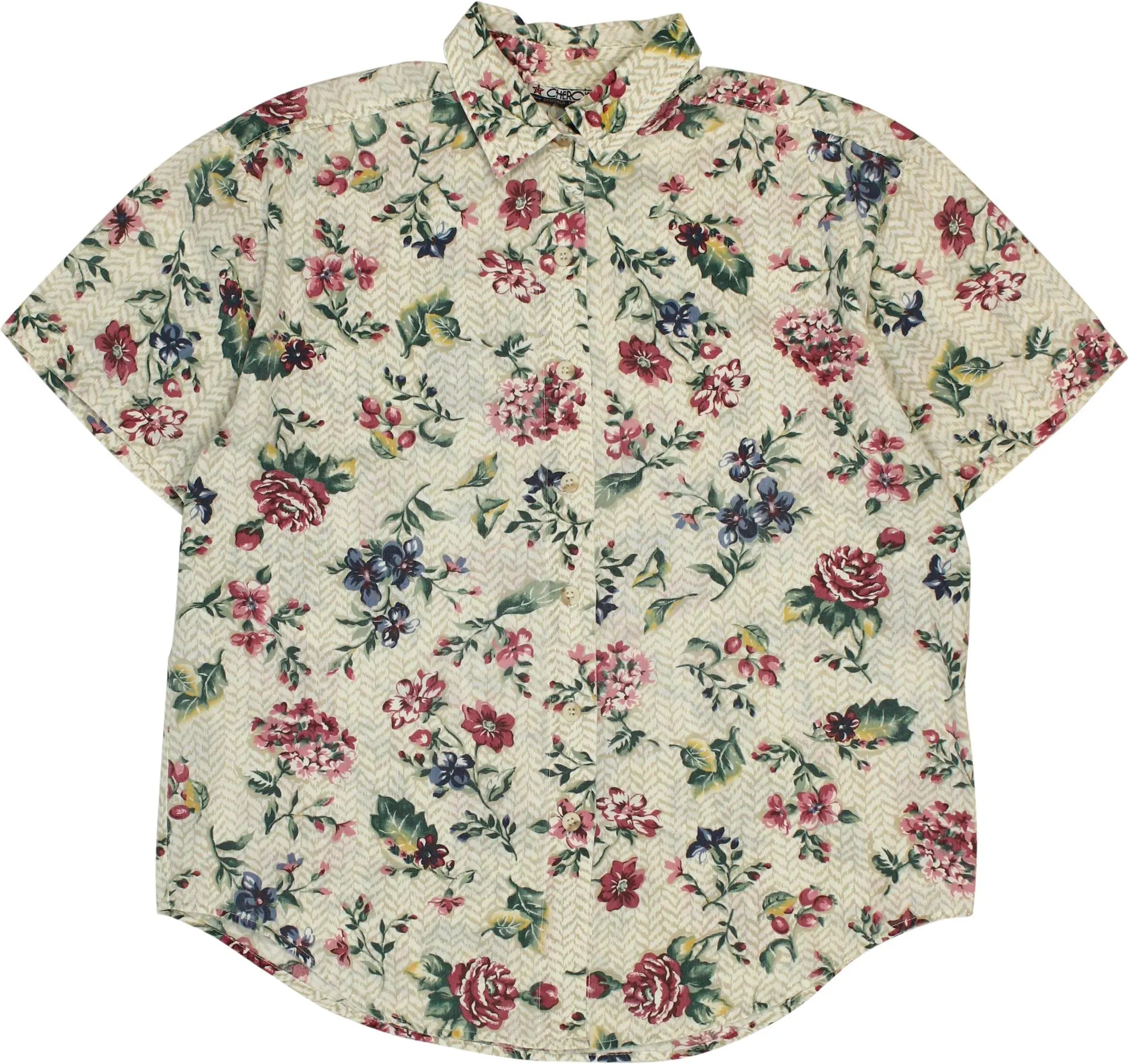 Cherokee - Floral Blouse- ThriftTale.com - Vintage and second handclothing