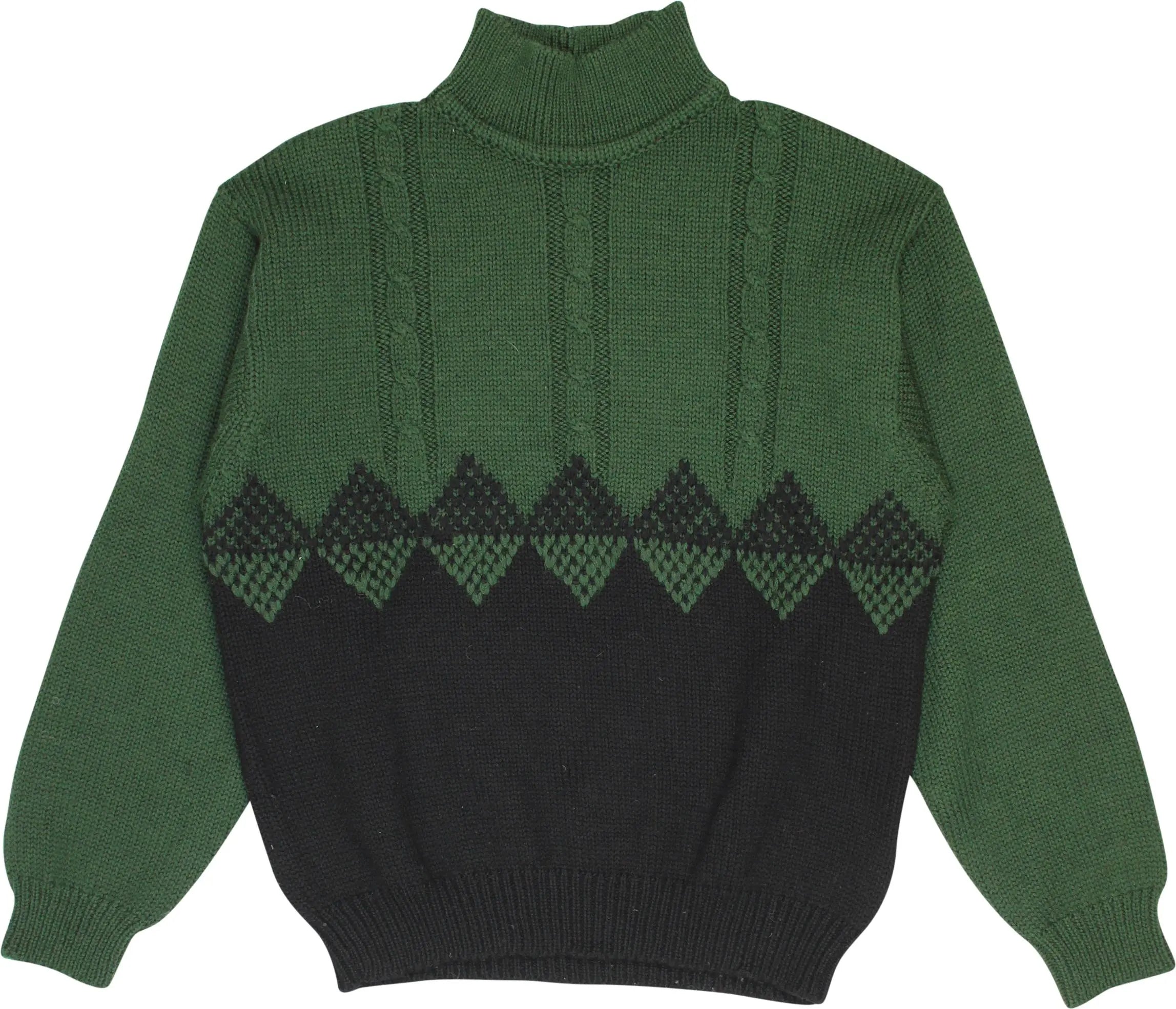 Chevignon - Green Turtleneck Jumper- ThriftTale.com - Vintage and second handclothing
