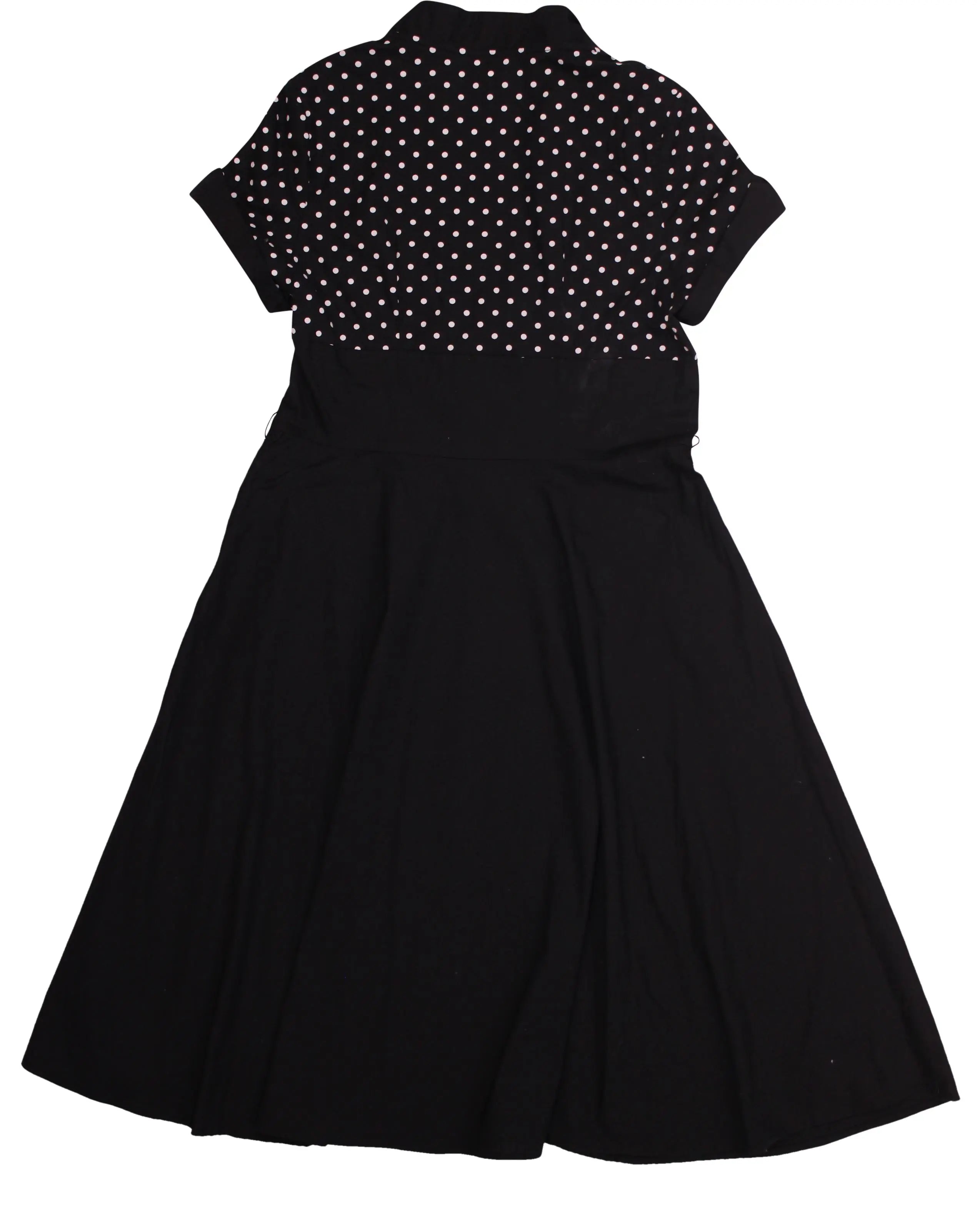Chic Star - Retro Dress with Polka Dot Top- ThriftTale.com - Vintage and second handclothing