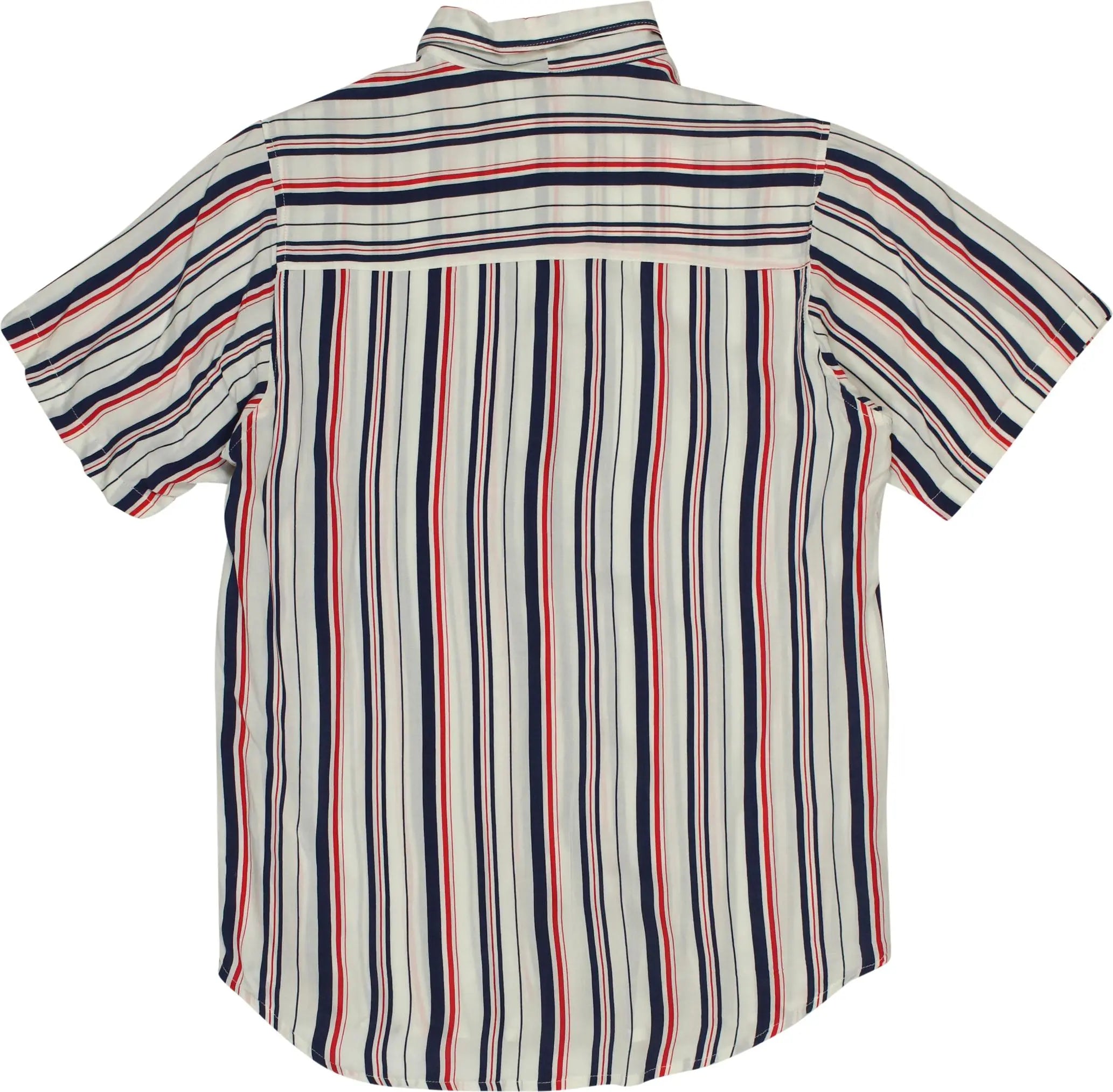 Choi's - Striped Short Sleeve Shirt- ThriftTale.com - Vintage and second handclothing