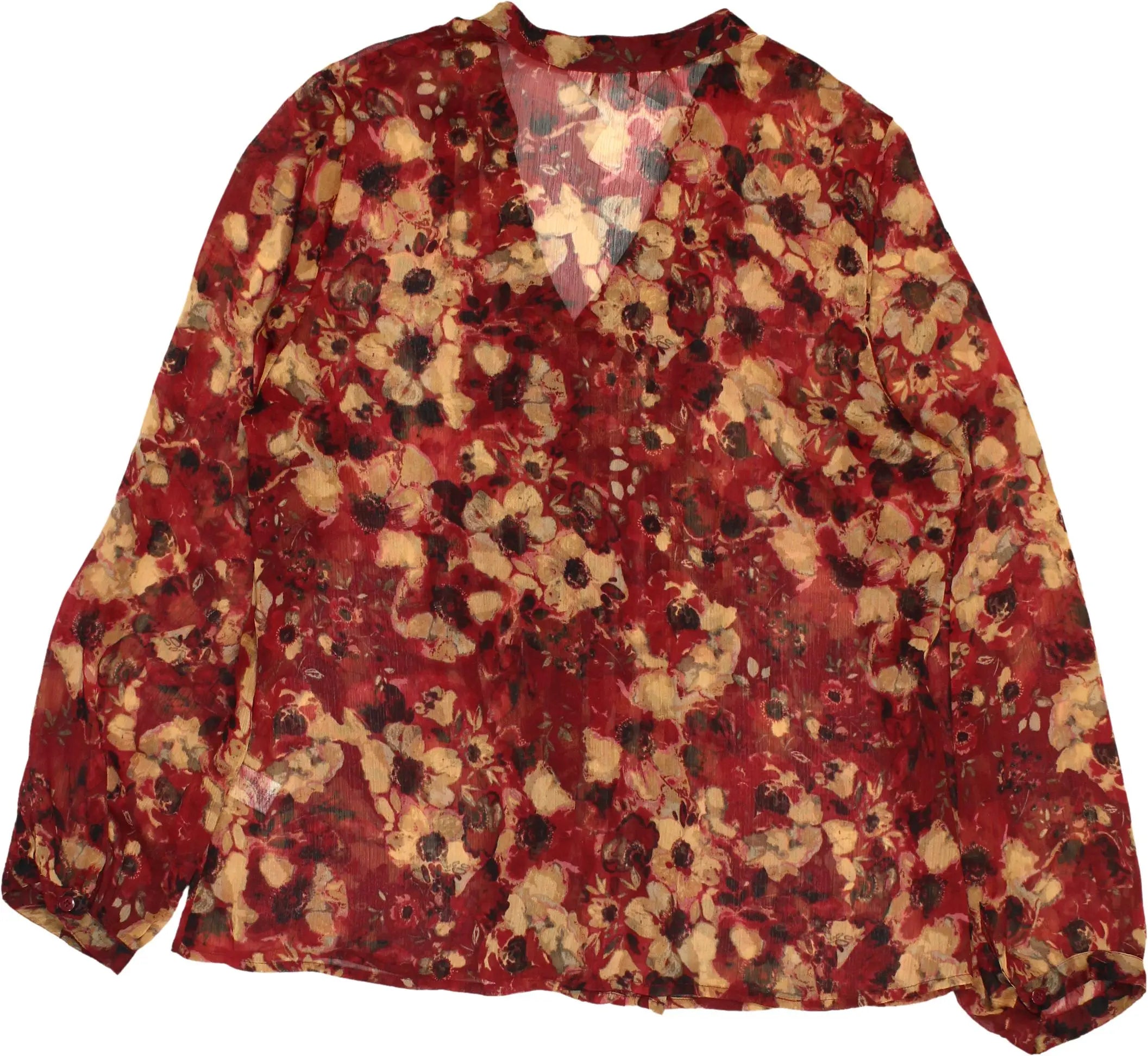 Christopher & Banks - Floral Blouse- ThriftTale.com - Vintage and second handclothing