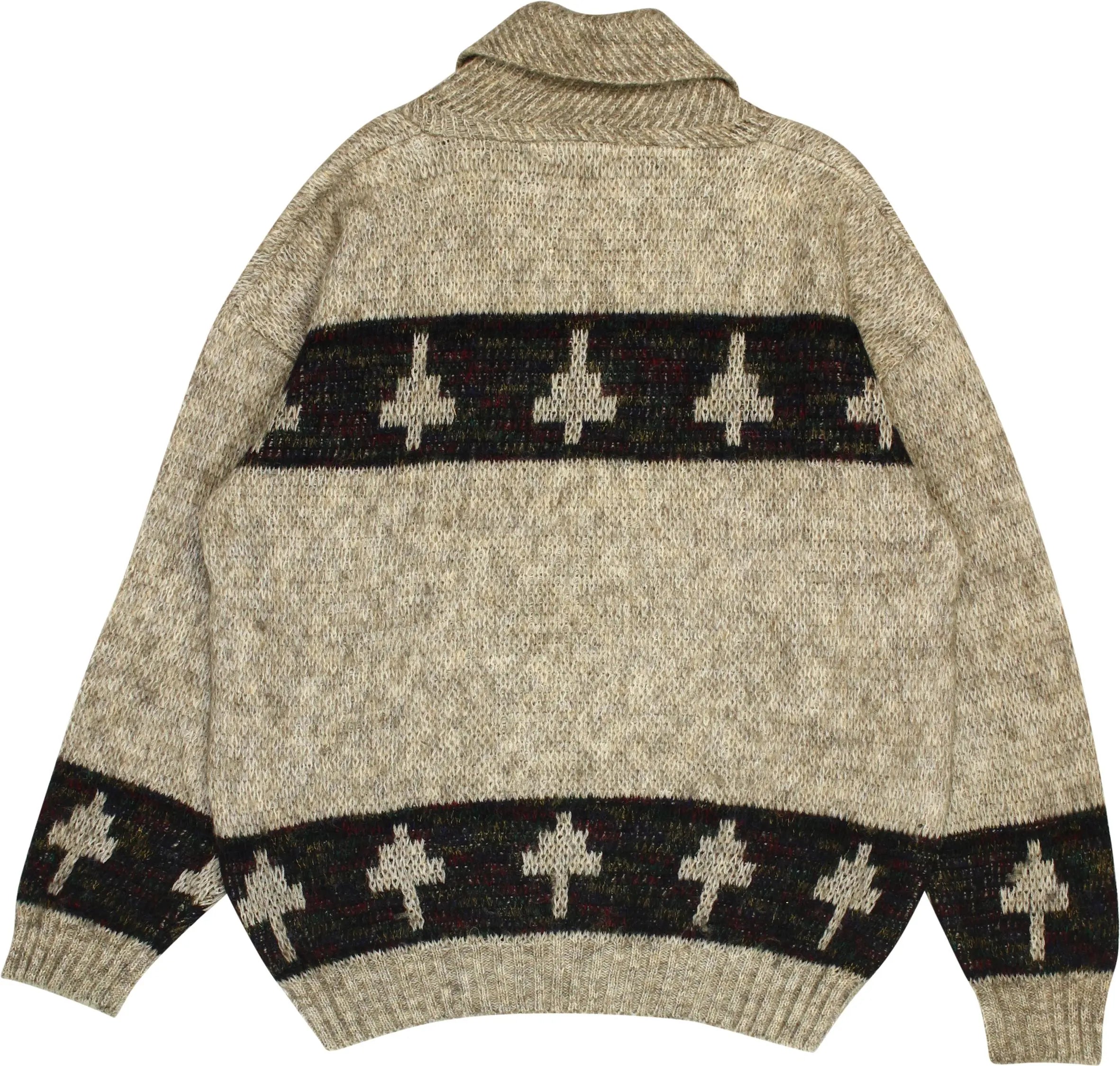 Chustpol - Wool Patterned Jumper- ThriftTale.com - Vintage and second handclothing