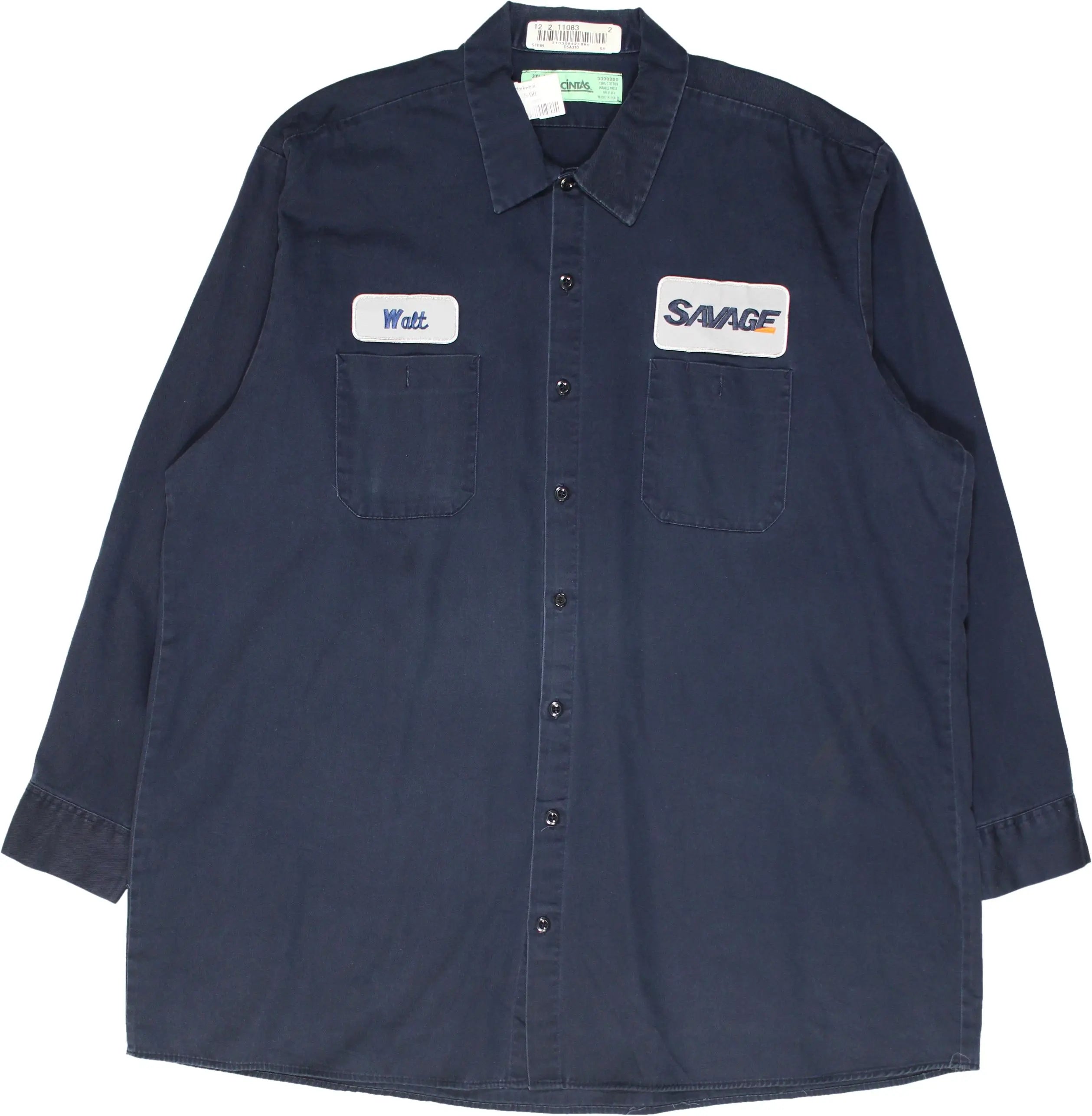 Cintas - 'Savage' Workwear Shirt- ThriftTale.com - Vintage and second handclothing