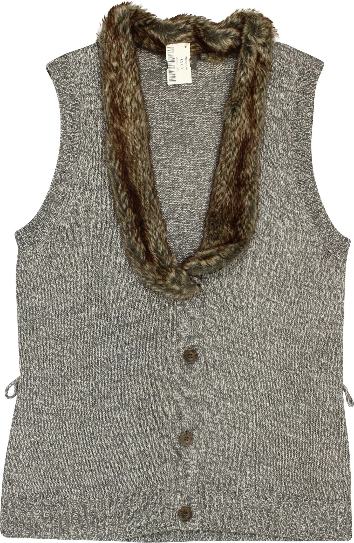 City Life - Sleeveless Cardigan- ThriftTale.com - Vintage and second handclothing