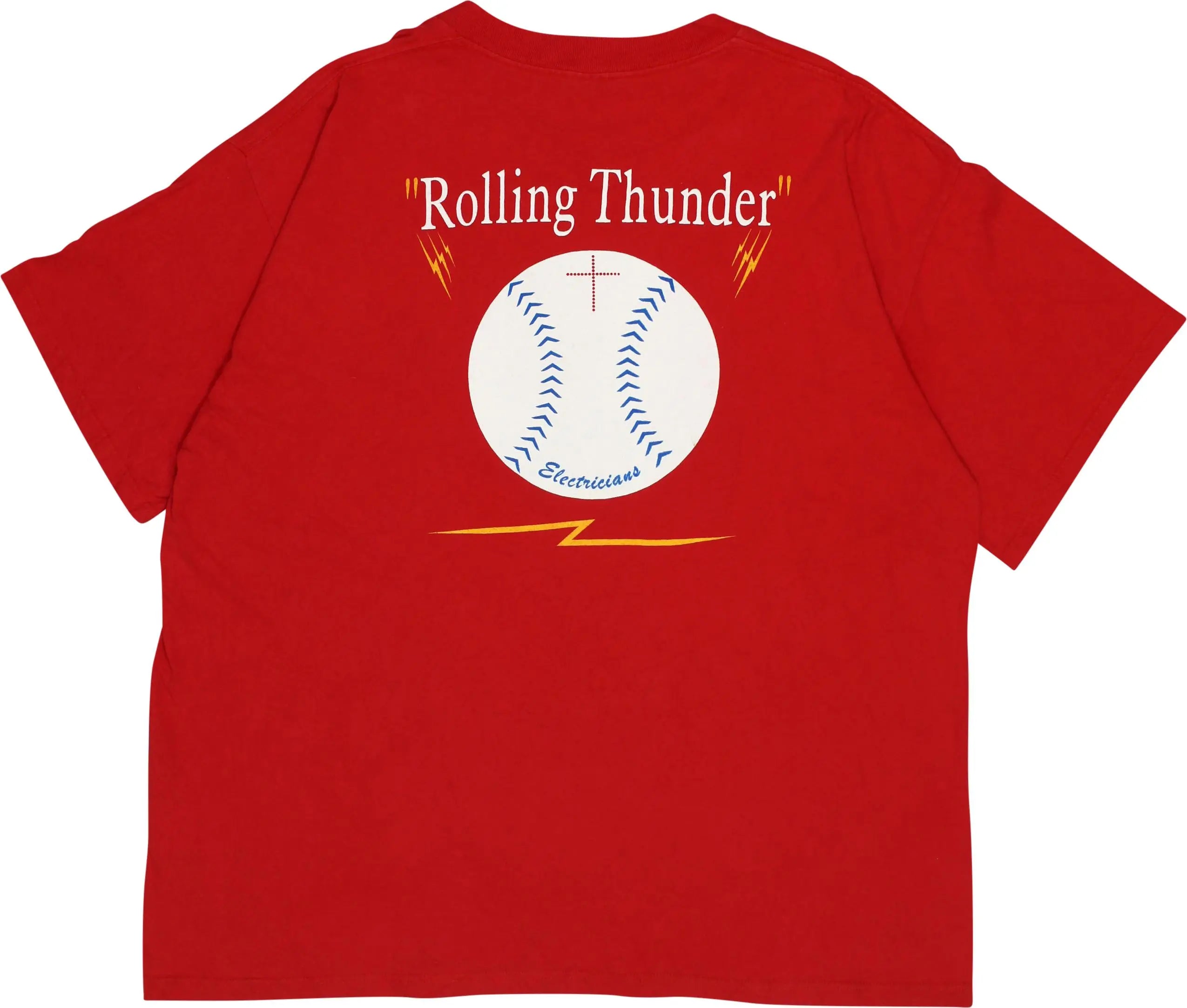 Classic Platinum - 90s Softball T-Shirt- ThriftTale.com - Vintage and second handclothing