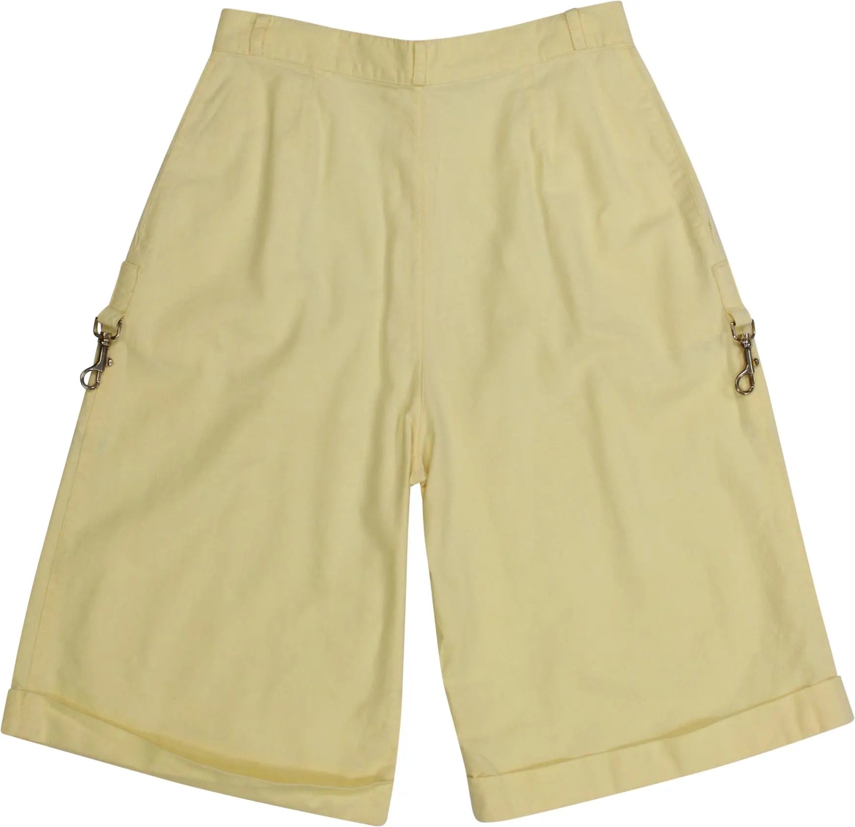 Claude Charel - Pastel Yellow Shorts- ThriftTale.com - Vintage and second handclothing