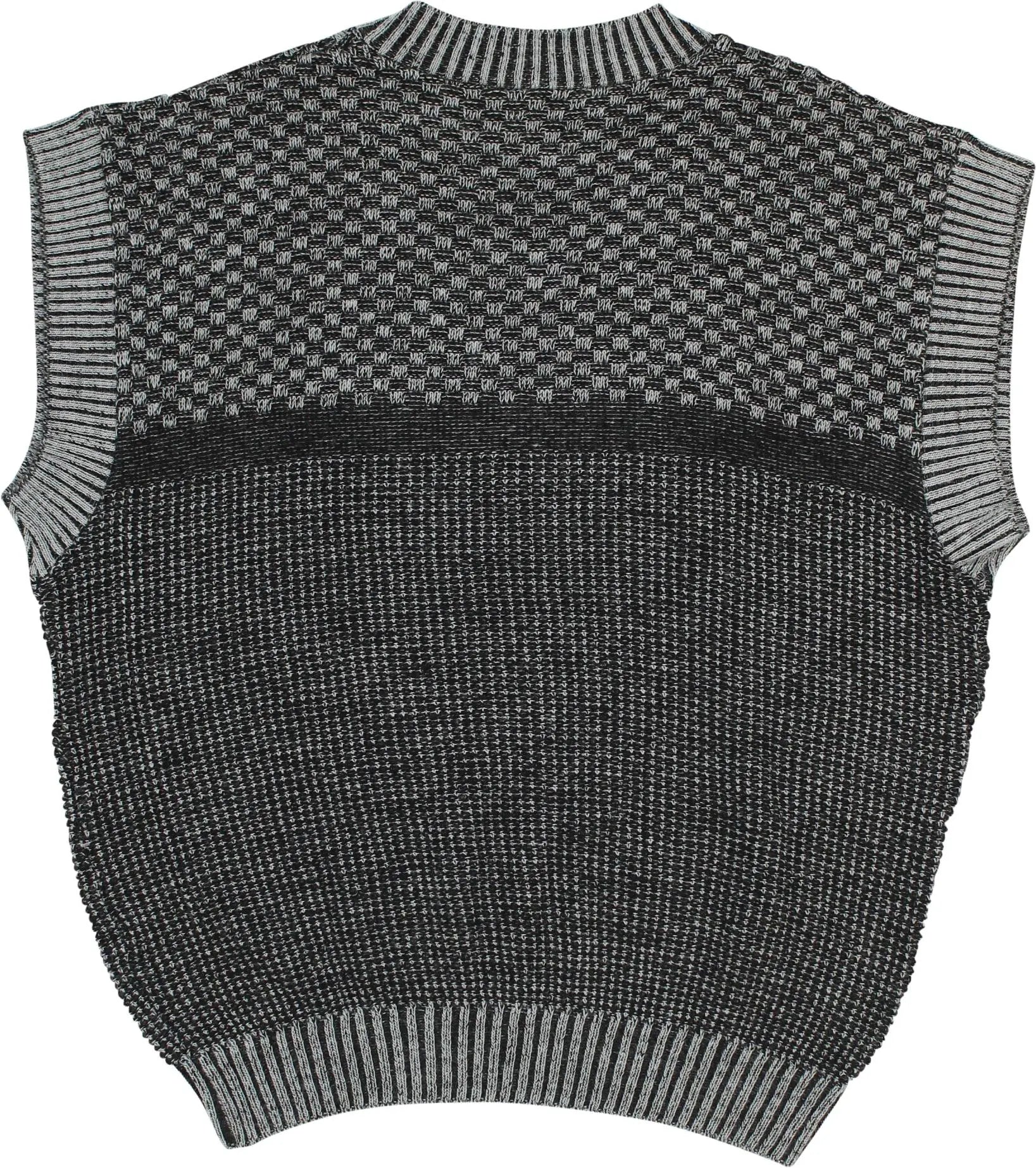 Claude de Pierre - 80s Knitted Sweater Vest- ThriftTale.com - Vintage and second handclothing