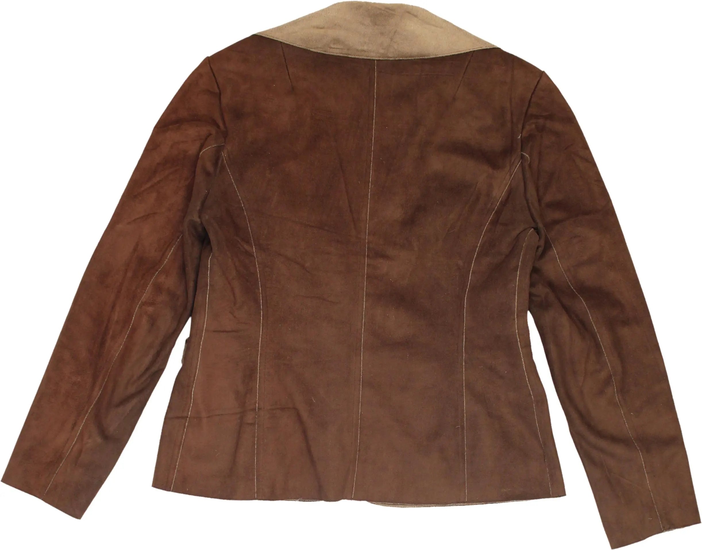 Claudia Sträter - Faux Suede Jacket- ThriftTale.com - Vintage and second handclothing