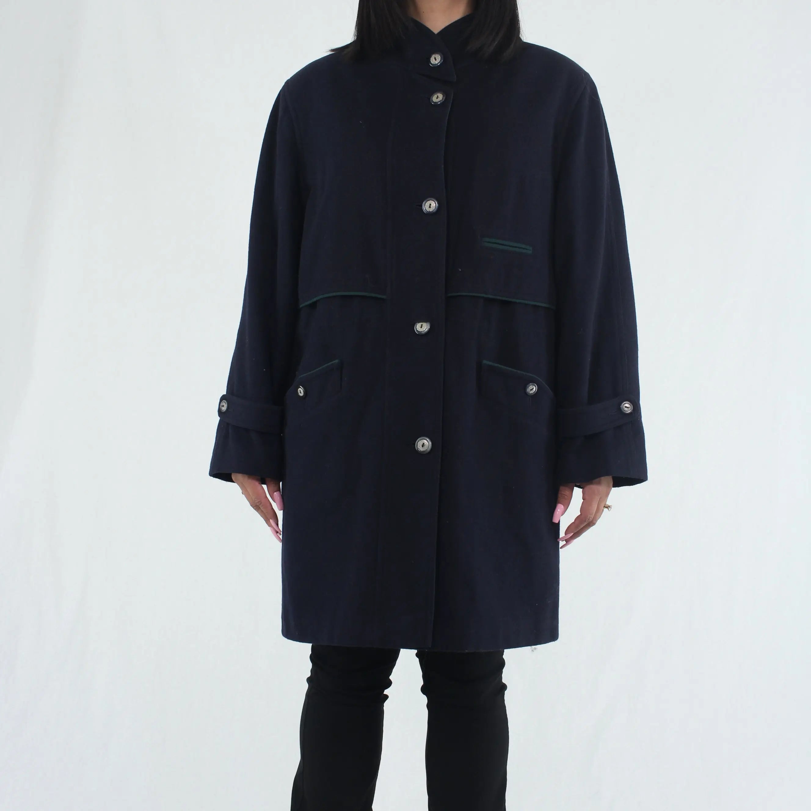 Claus Fischer - Long Winter Coat- ThriftTale.com - Vintage and second handclothing