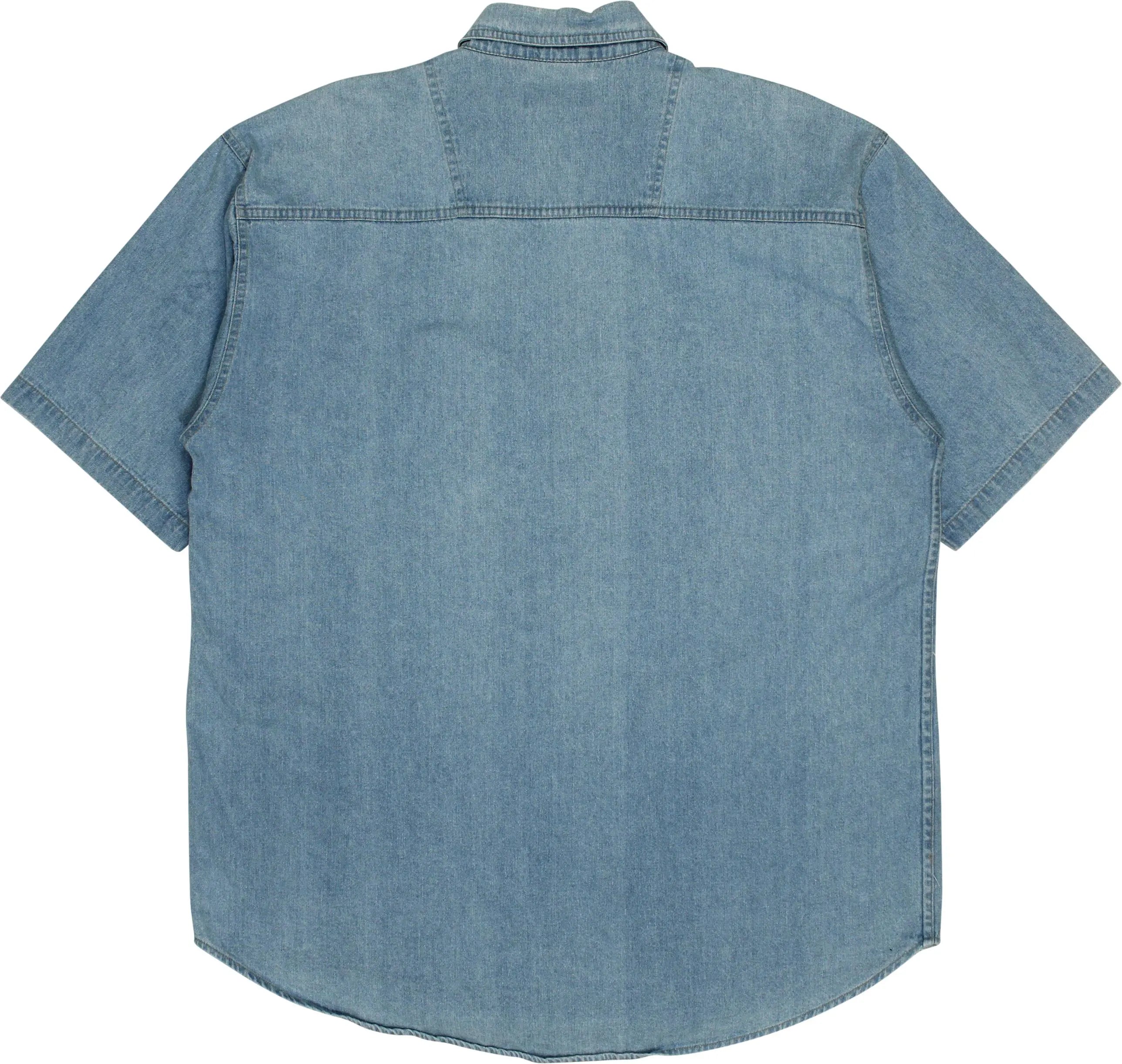 Click Corner - 90s Denim Short Sleeve Shirt- ThriftTale.com - Vintage and second handclothing