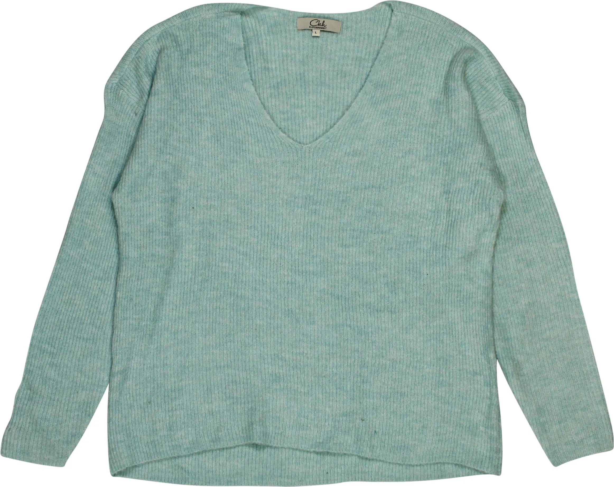 Clockhouse - Blue  Knitted Jumper- ThriftTale.com - Vintage and second handclothing
