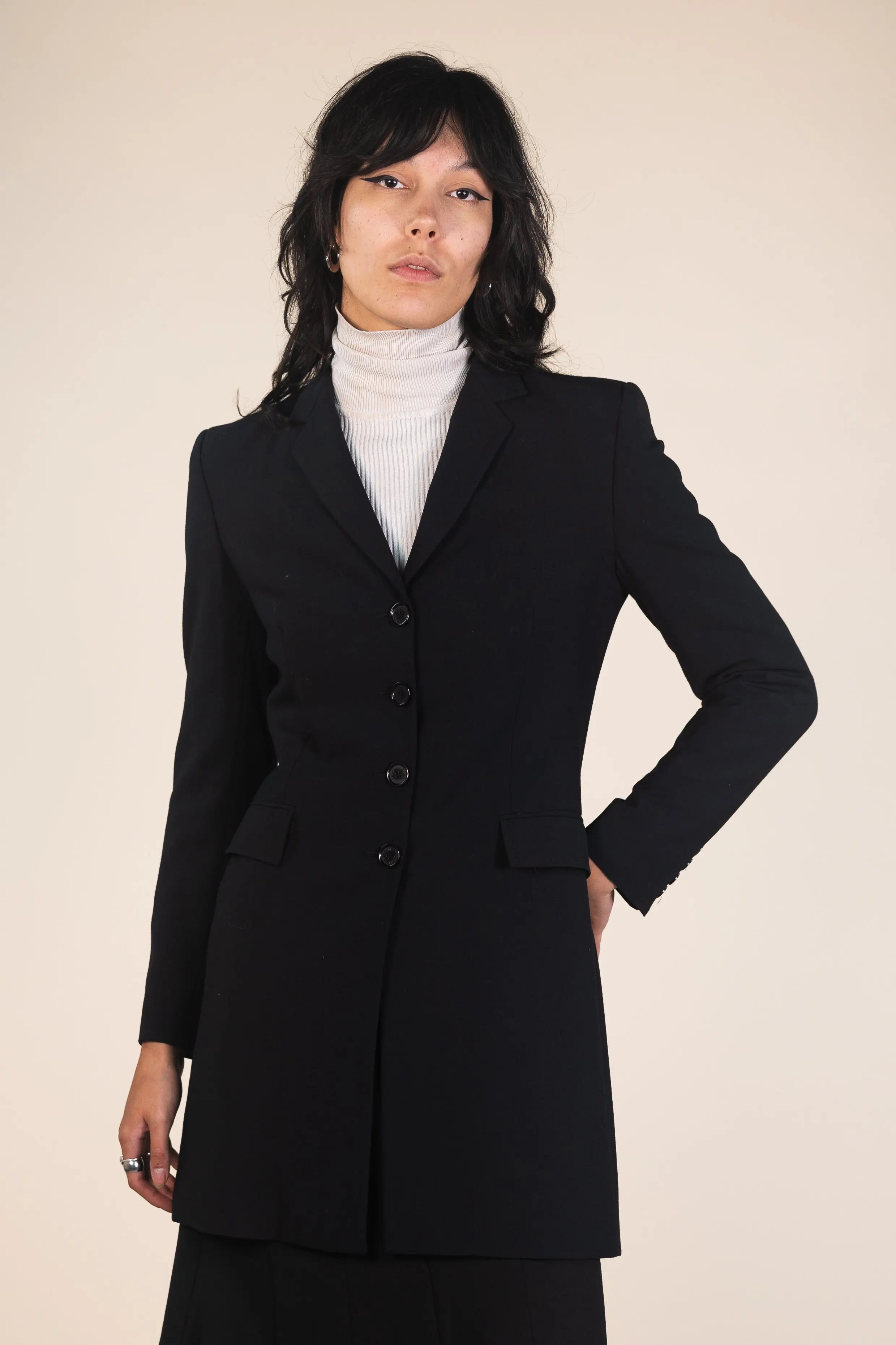 Cloza - Long Blazer- ThriftTale.com - Vintage and second handclothing